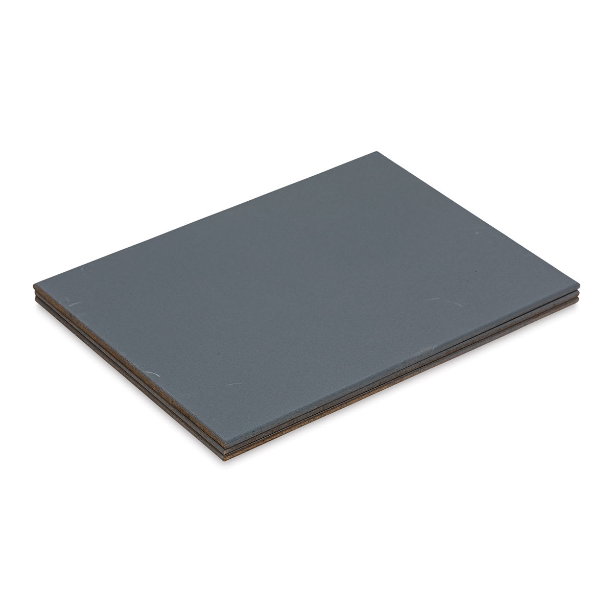Ampersand Pastelbord Panel Pack - 5" x 7",  1/8" Profile, Gray, Pkg of 3 stacked side view