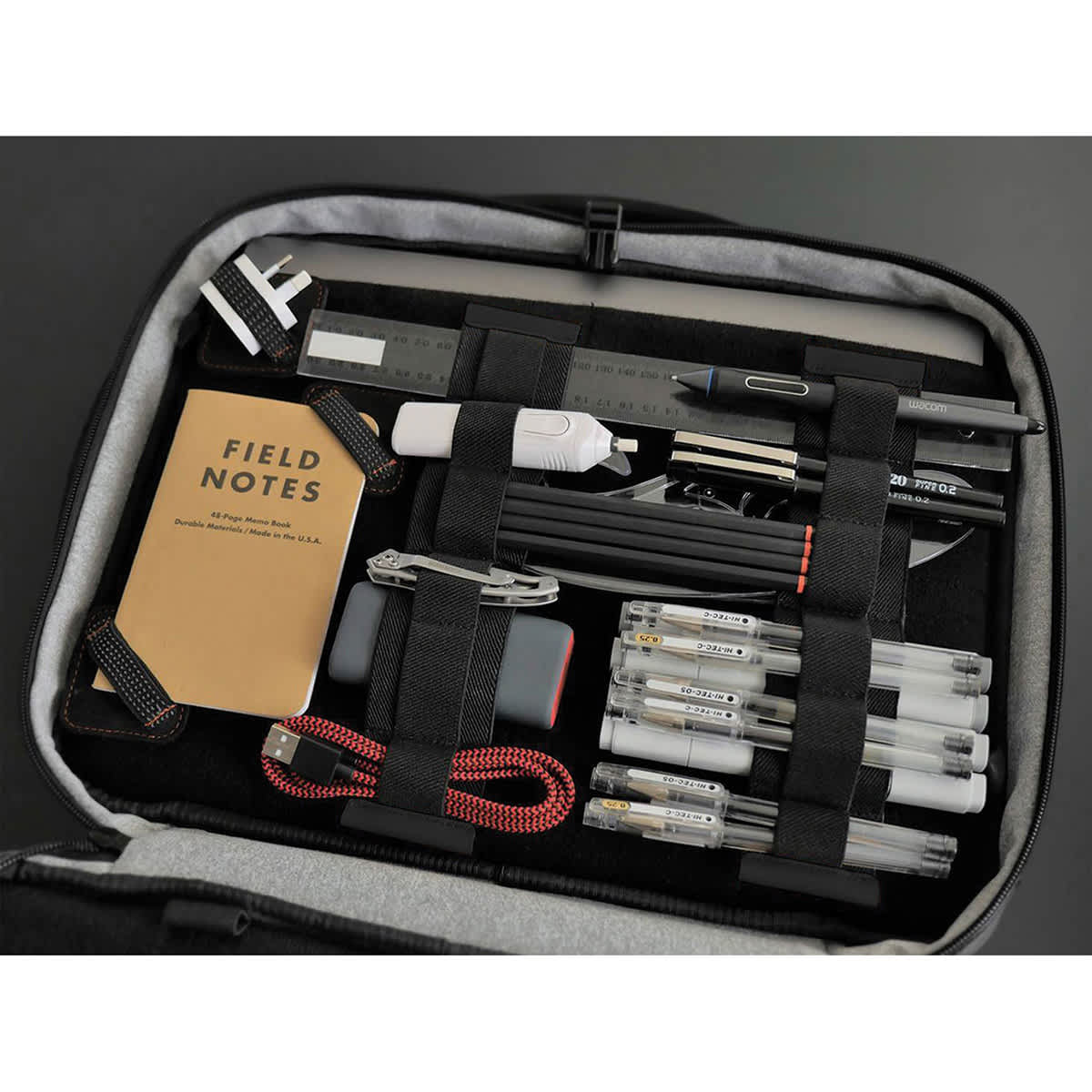 Etchr Art Satchel (Inside view, supplies not included)
