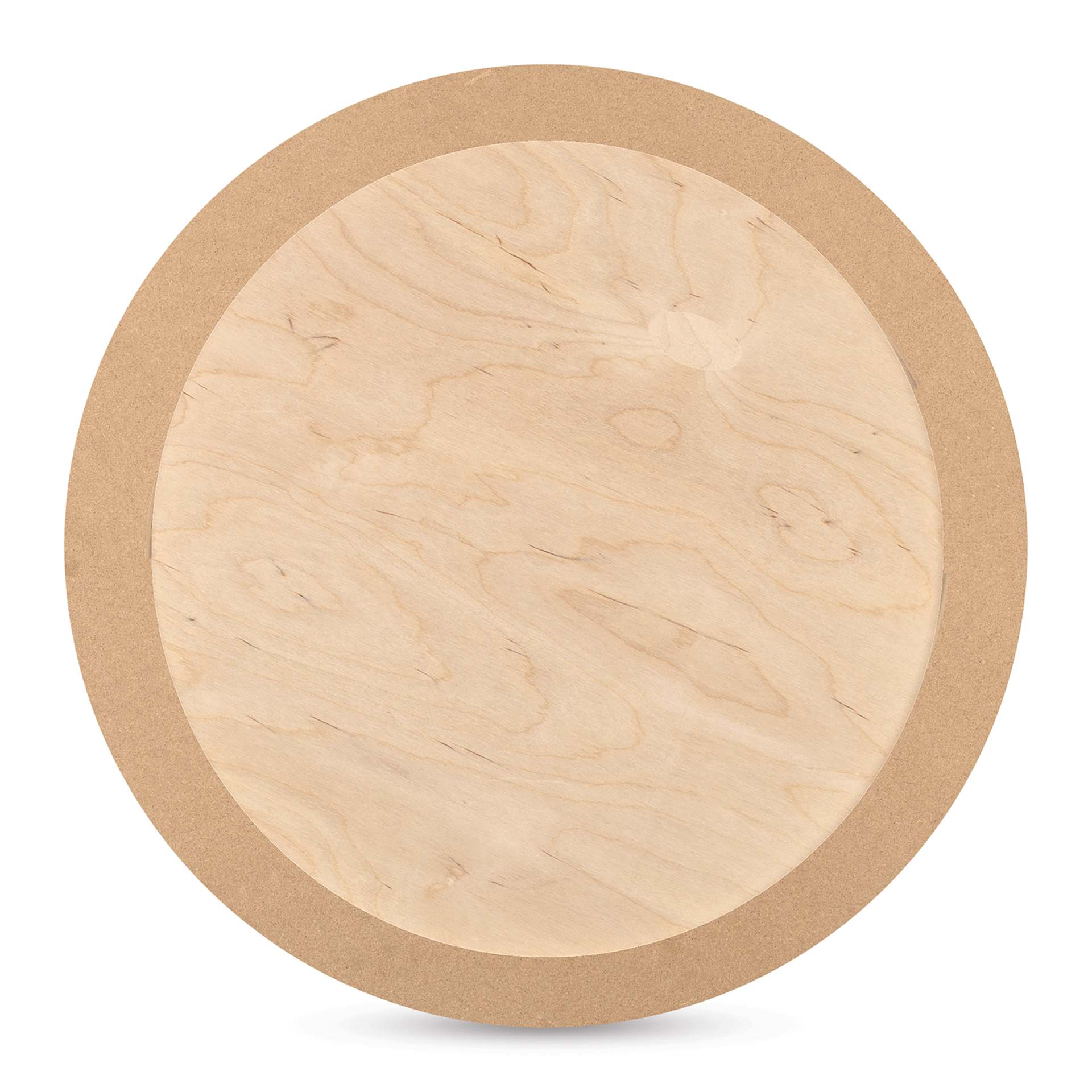 American Easel Cradled Round Birch Painting Panel - 16" Dia. x 7/8" D (Back)