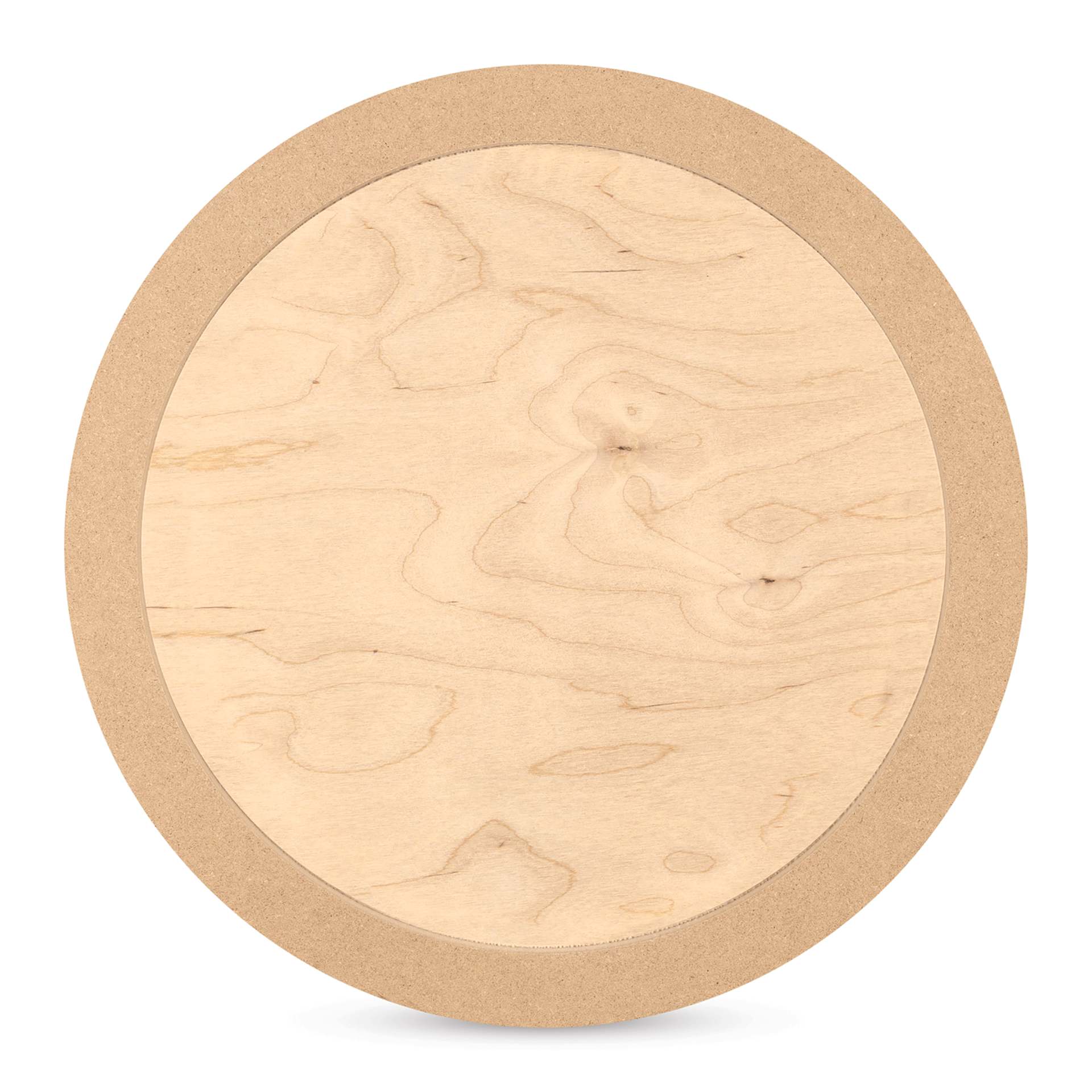 American Easel Cradled Round Birch Painting Panel - 20" Dia. x 7/8" D (Back)