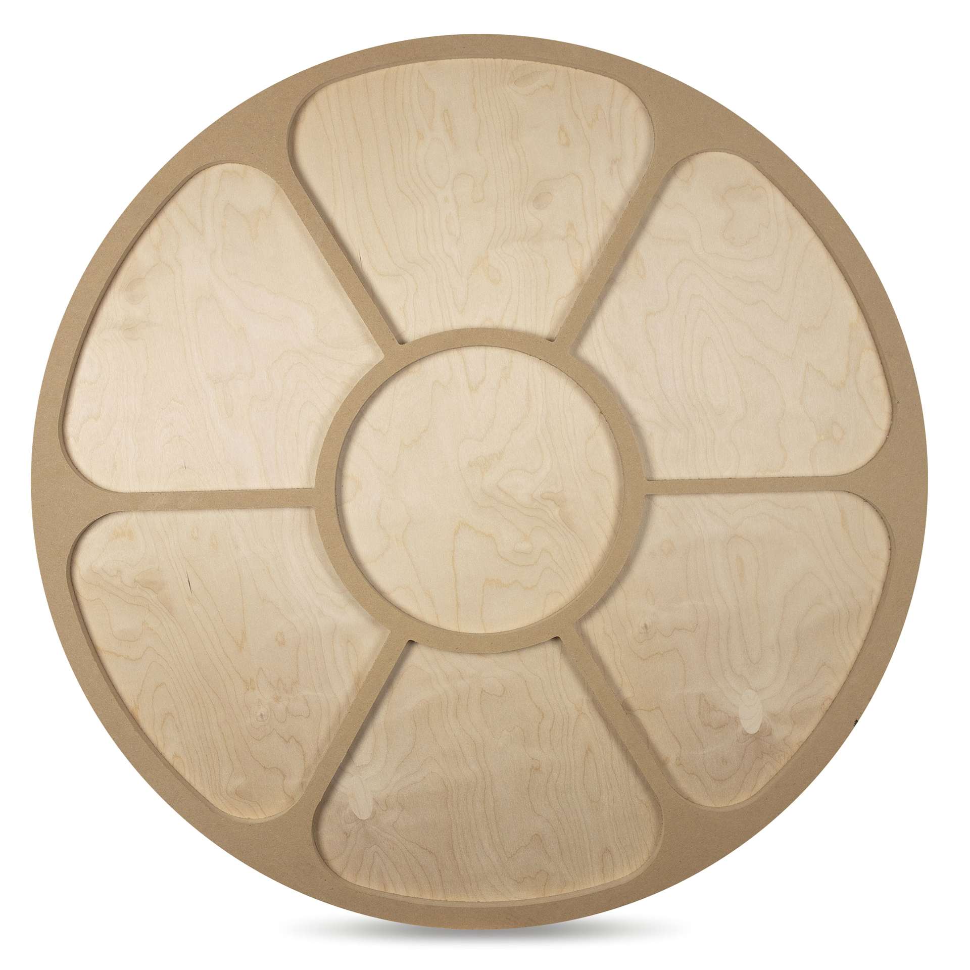 American Easel Cradled Round Birch Painting Panel - 36" Dia. x 7/8" D - back