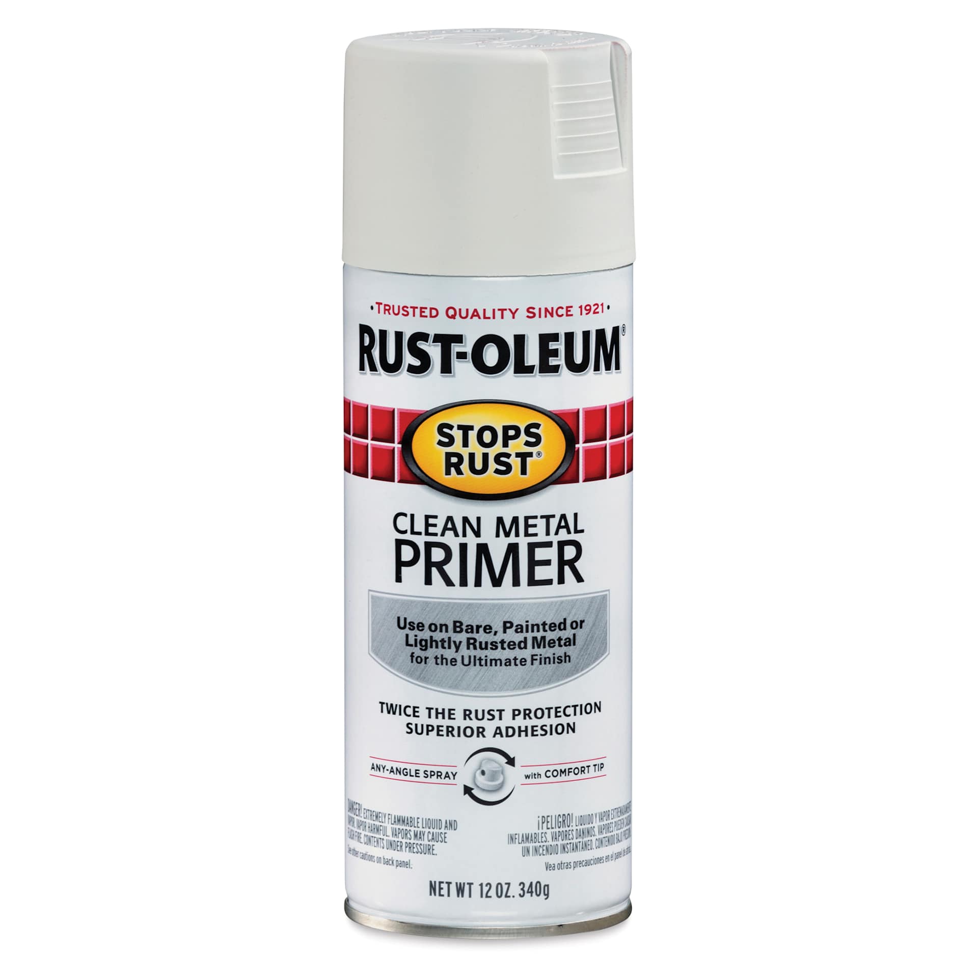 Rust-Oleum Clean Metal Spray Primer - Flat White, 12 oz