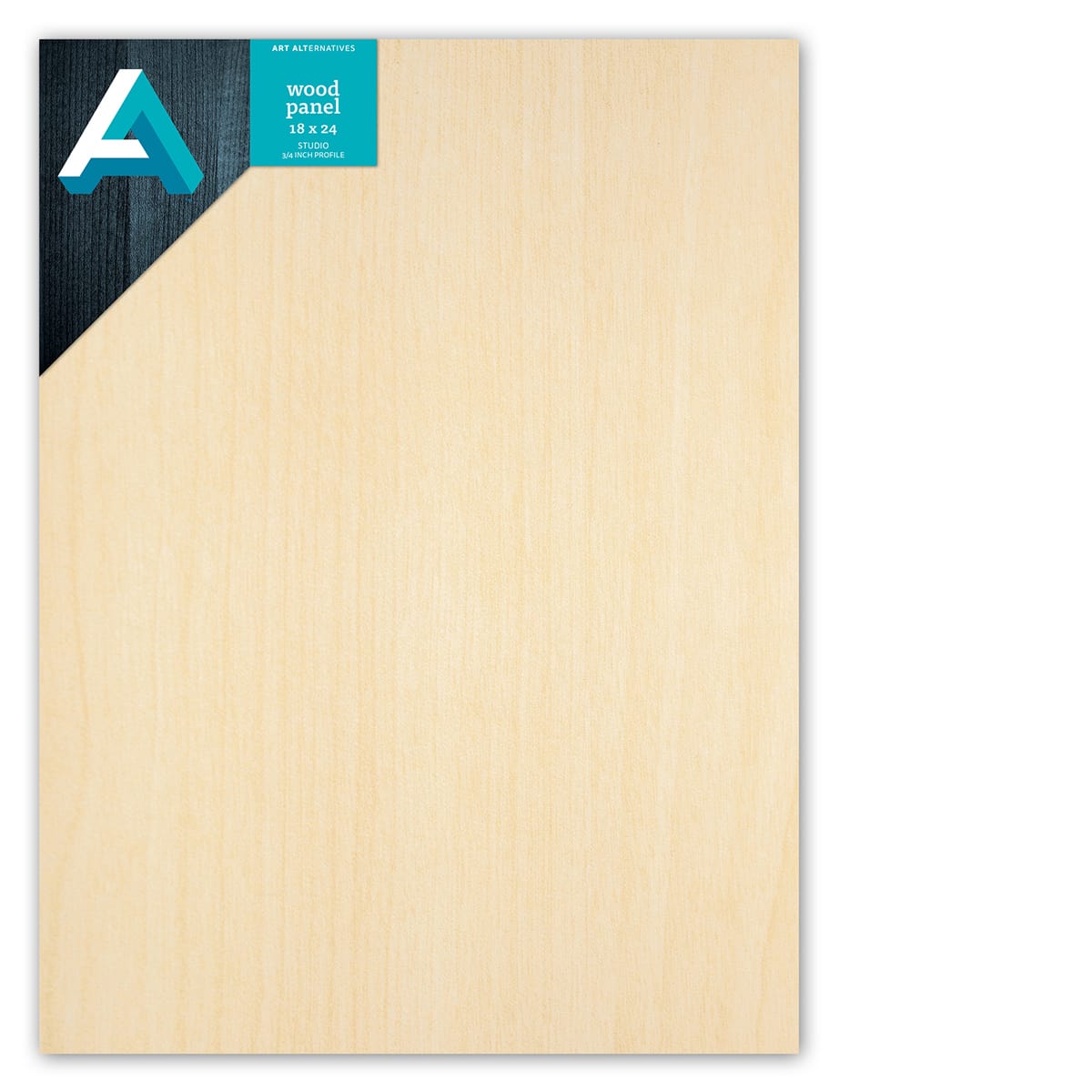 Art Alternatives Studio Wood Panel, .75 in Profile, 18 in x 24 in