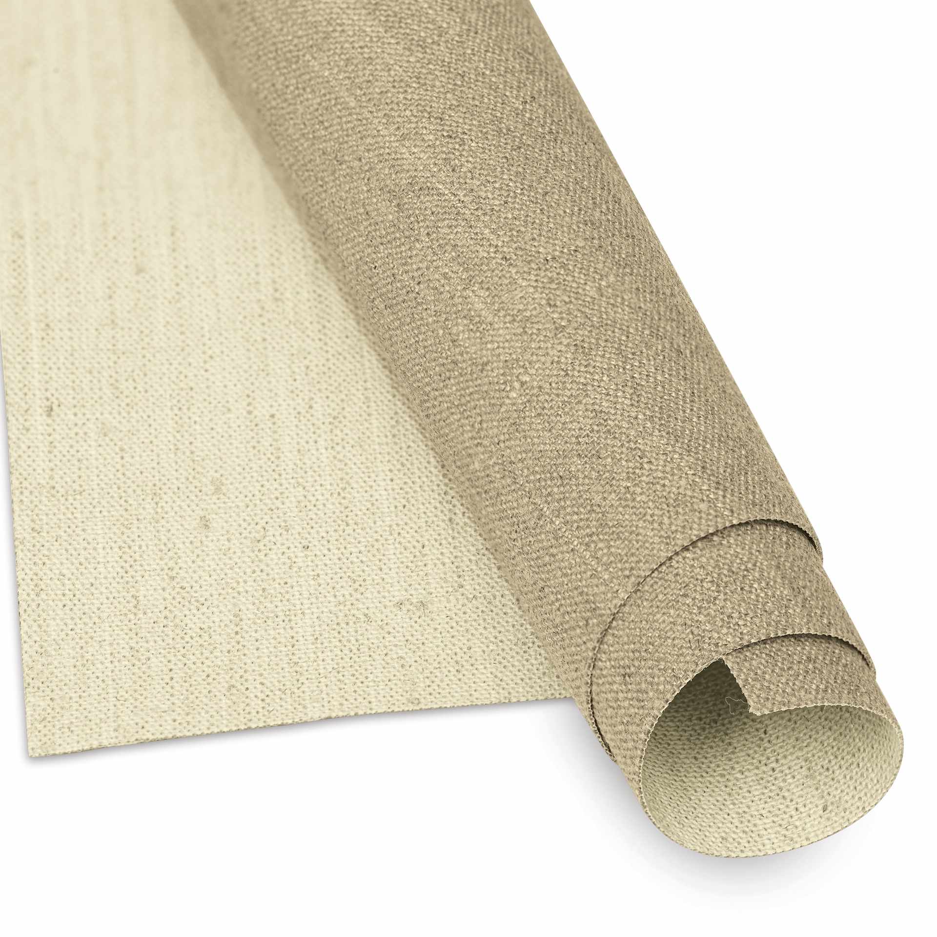 Artfix Absorbent Gray Linen Canvas by the Yard - Coarse 85" x 1 yd