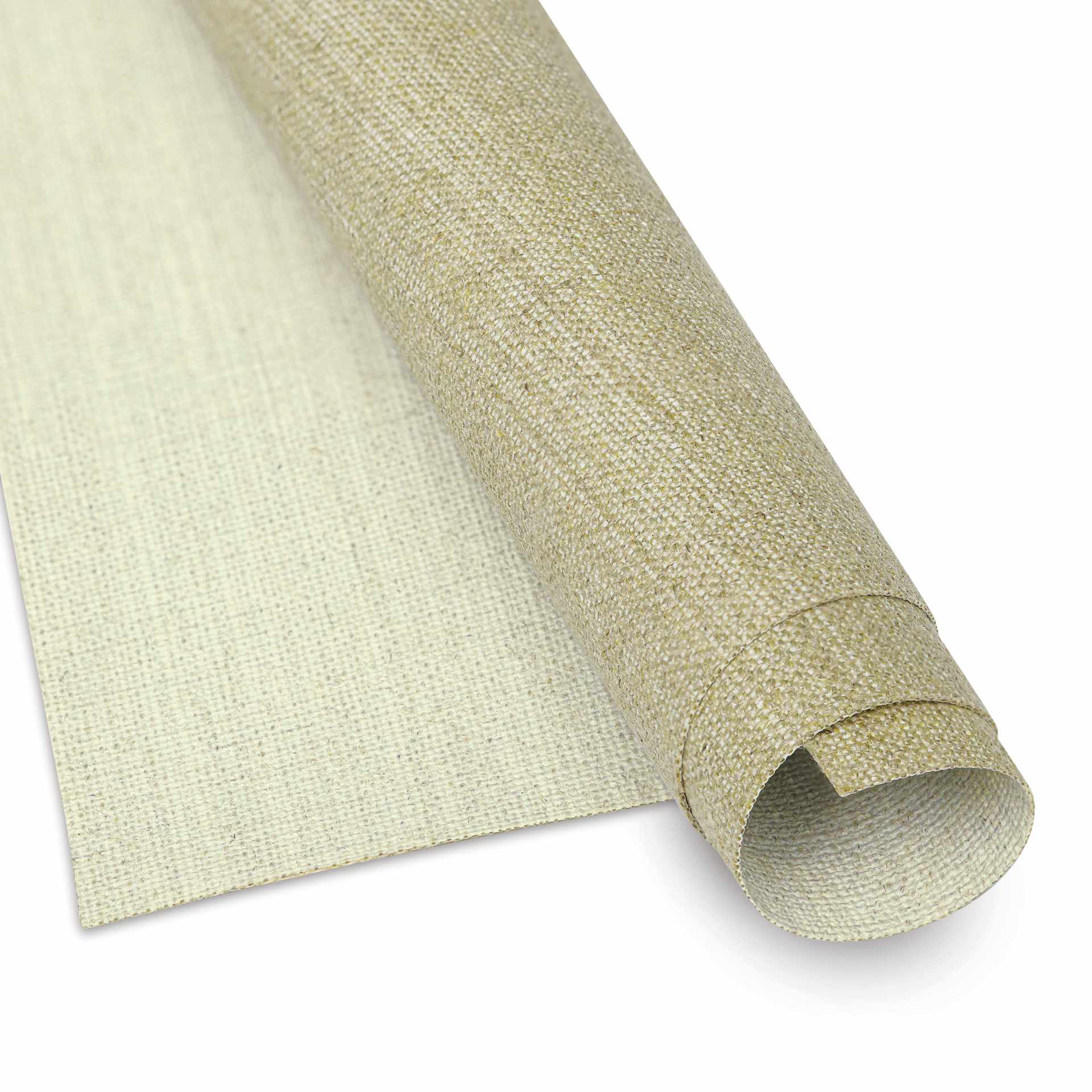 Artfix Absorbent Gray Linen Canvas by the Yard - Extra Coarse, 85" x 1 yd