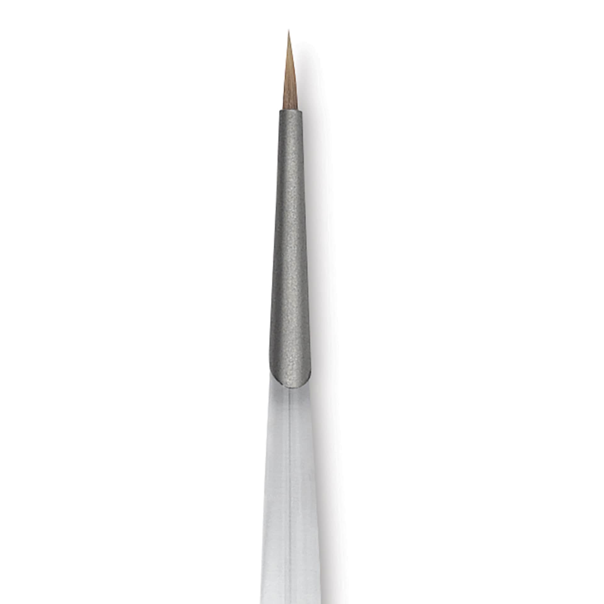 Princeton Synthetic Clear Handle Brush - Round, Short Handle, Size 0