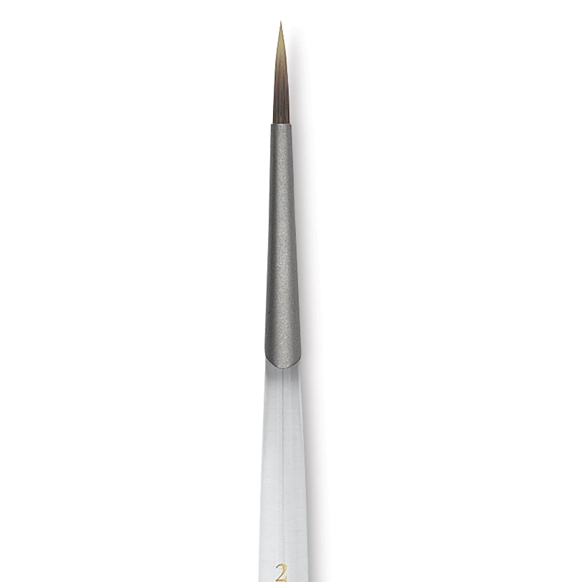 Princeton Synthetic Clear Handle Brush - Round, Short Handle, Size 2