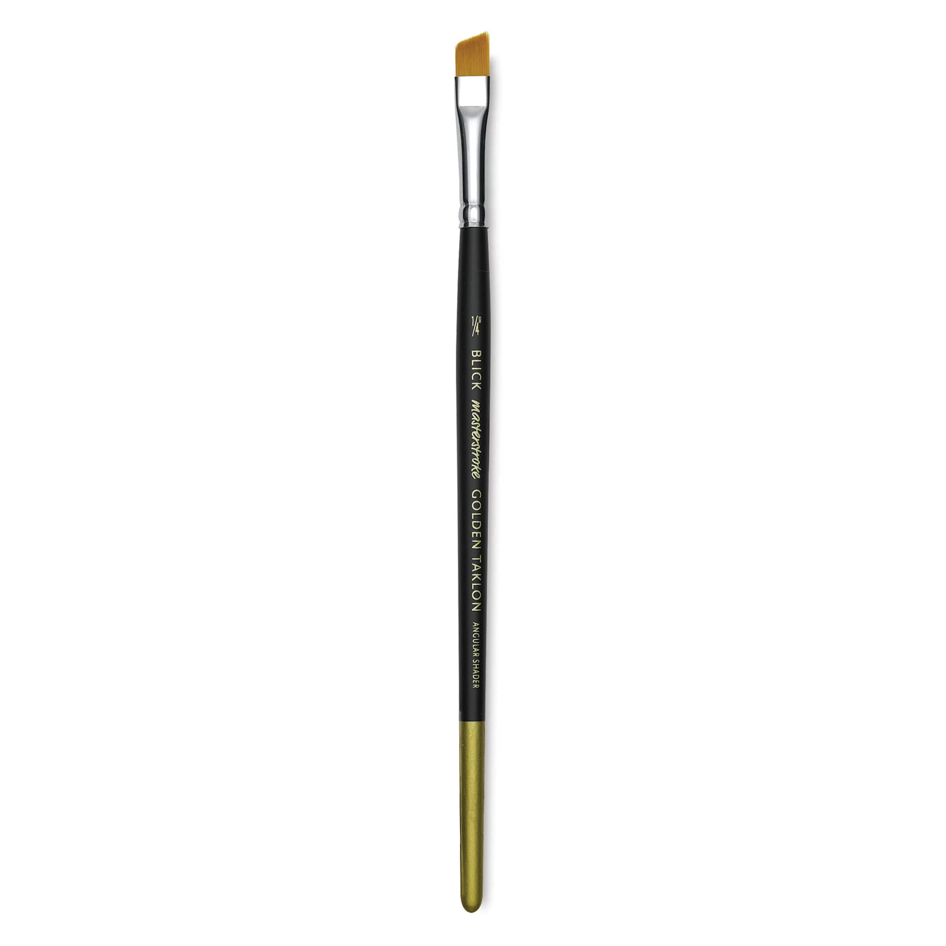 Blick Masterstroke Golden Taklon Brush - Angle Shader, Short Handle, Size 1/4"