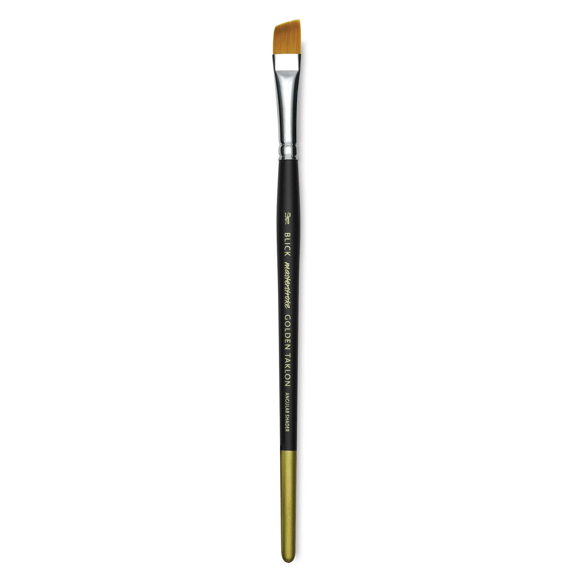 Blick Masterstroke Golden Taklon Brush - Angle Shader, Short Handle, Size 3/8"