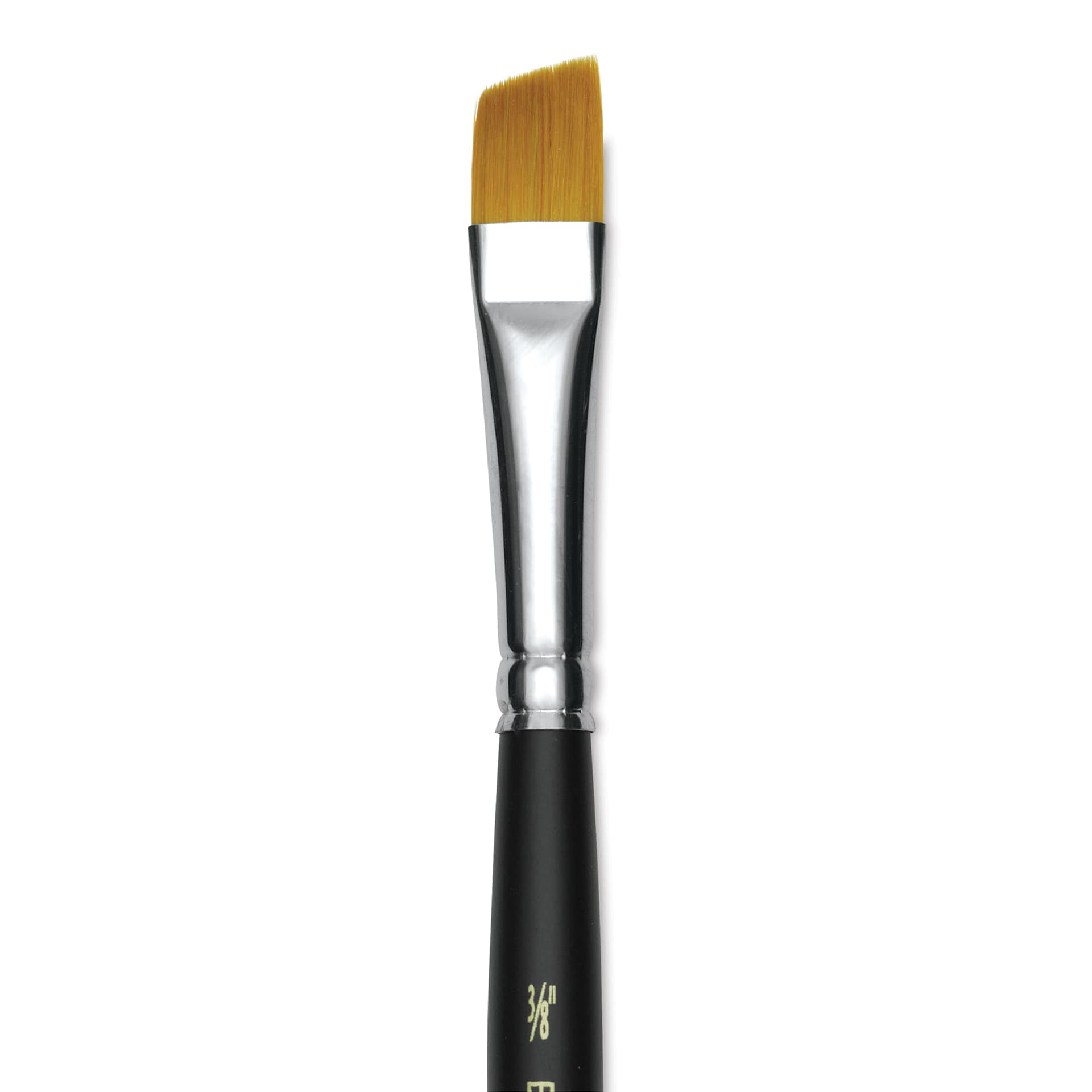 Blick Masterstroke Golden Taklon Brush - Angle Shader, Short Handle, Size 3/8" (close-up)