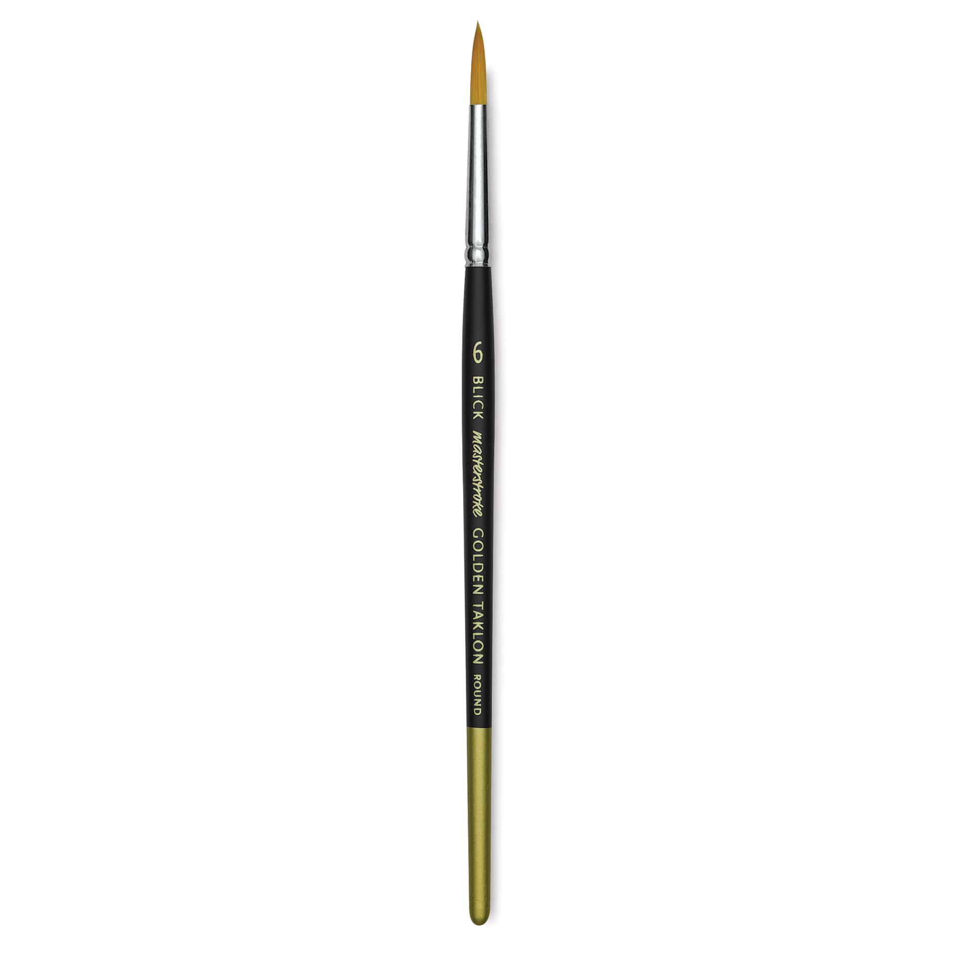 Blick Masterstroke Golden Taklon Brush - Round, Short Handle, Size 6