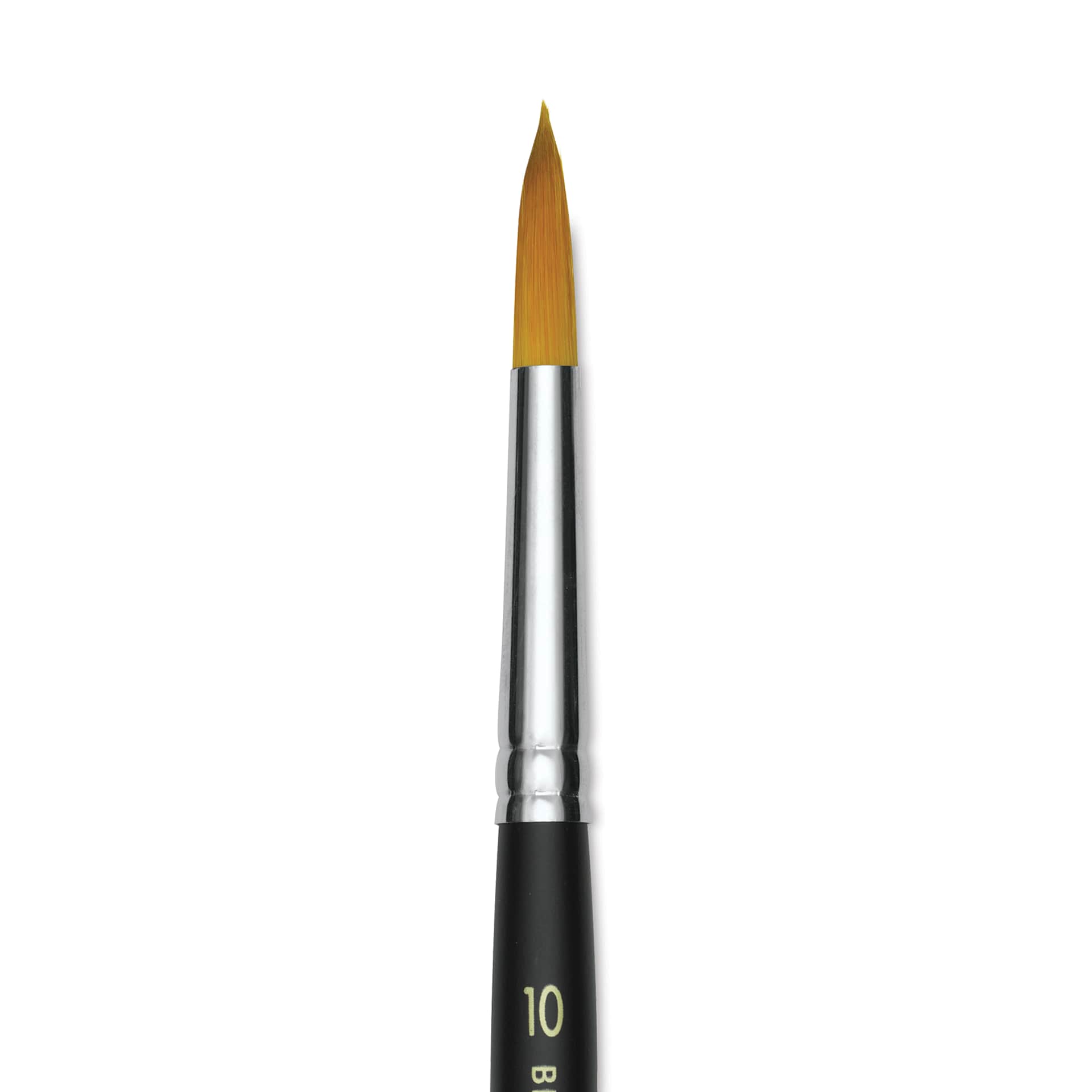 Blick Masterstroke Golden Taklon Brush - Round, Short Handle, Size 10 (close-up)