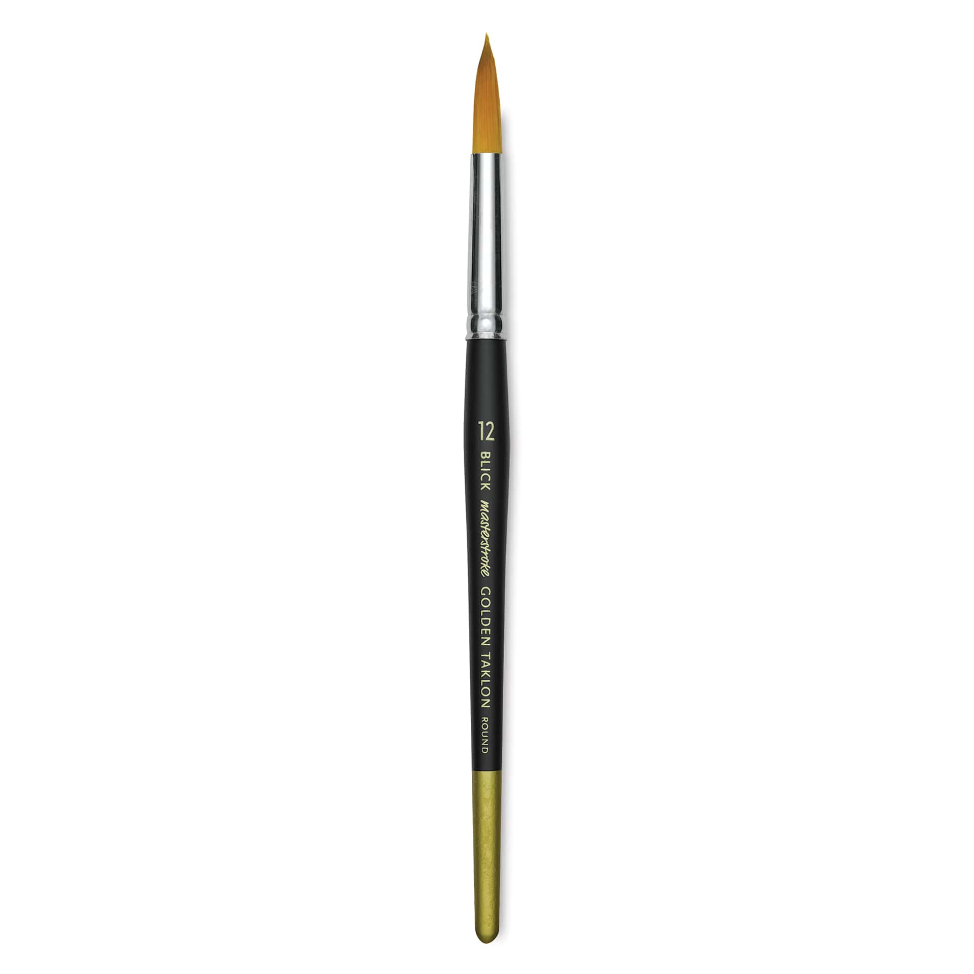 Blick Masterstroke Golden Taklon Brush - Round, Short Handle, Size 12