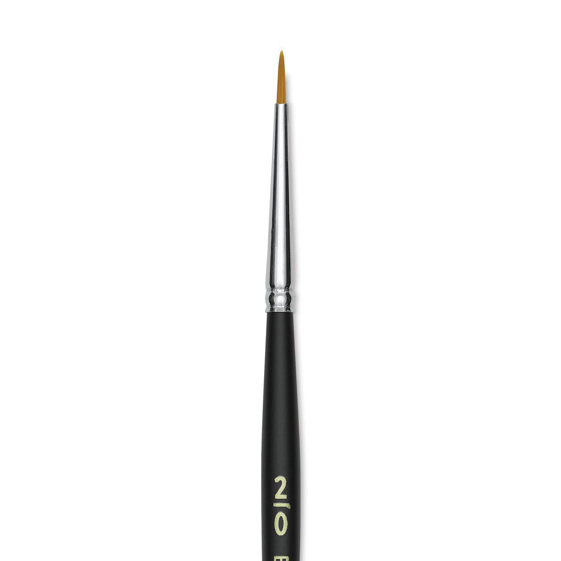 Blick Masterstroke Golden Taklon Brush - Round, Short Handle, 2/0 (close-up)