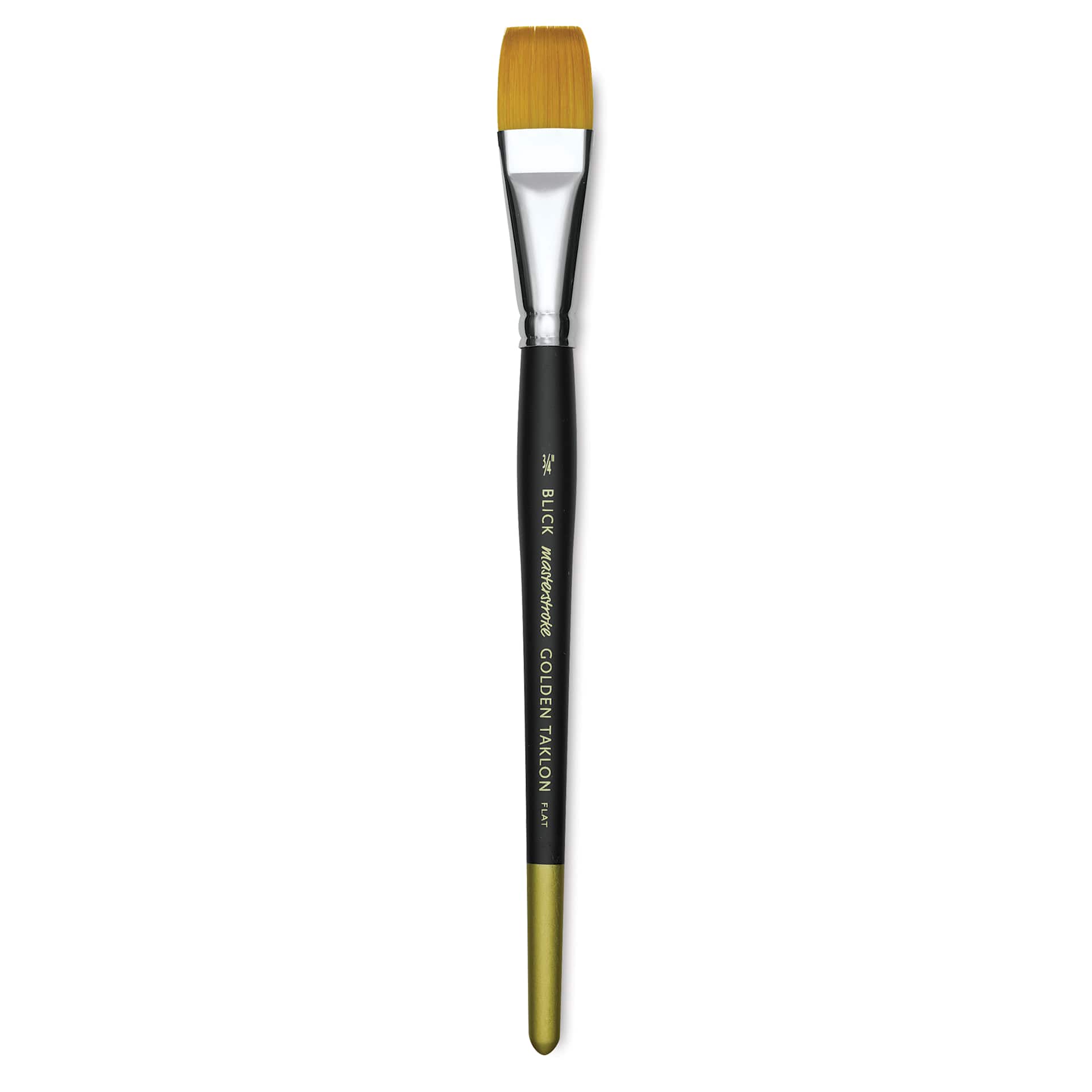 Blick Masterstroke Golden Taklon Brush - Flat, Short Handle, 3/4"