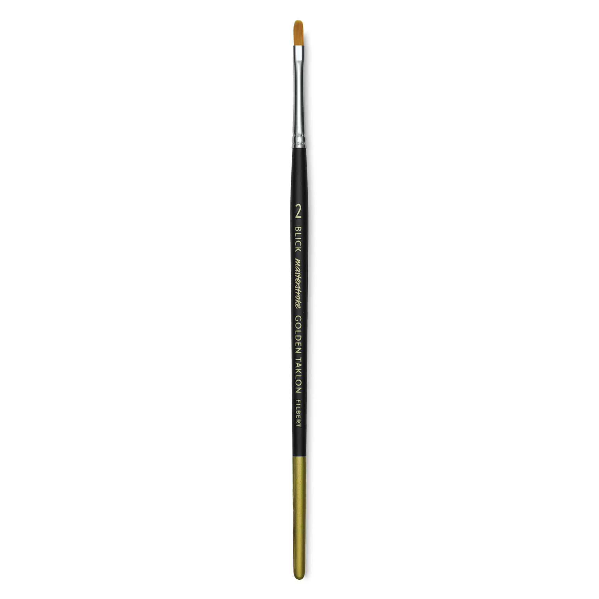 Blick Masterstroke Golden Taklon Brush - Filbert, Short Handle, Size 2