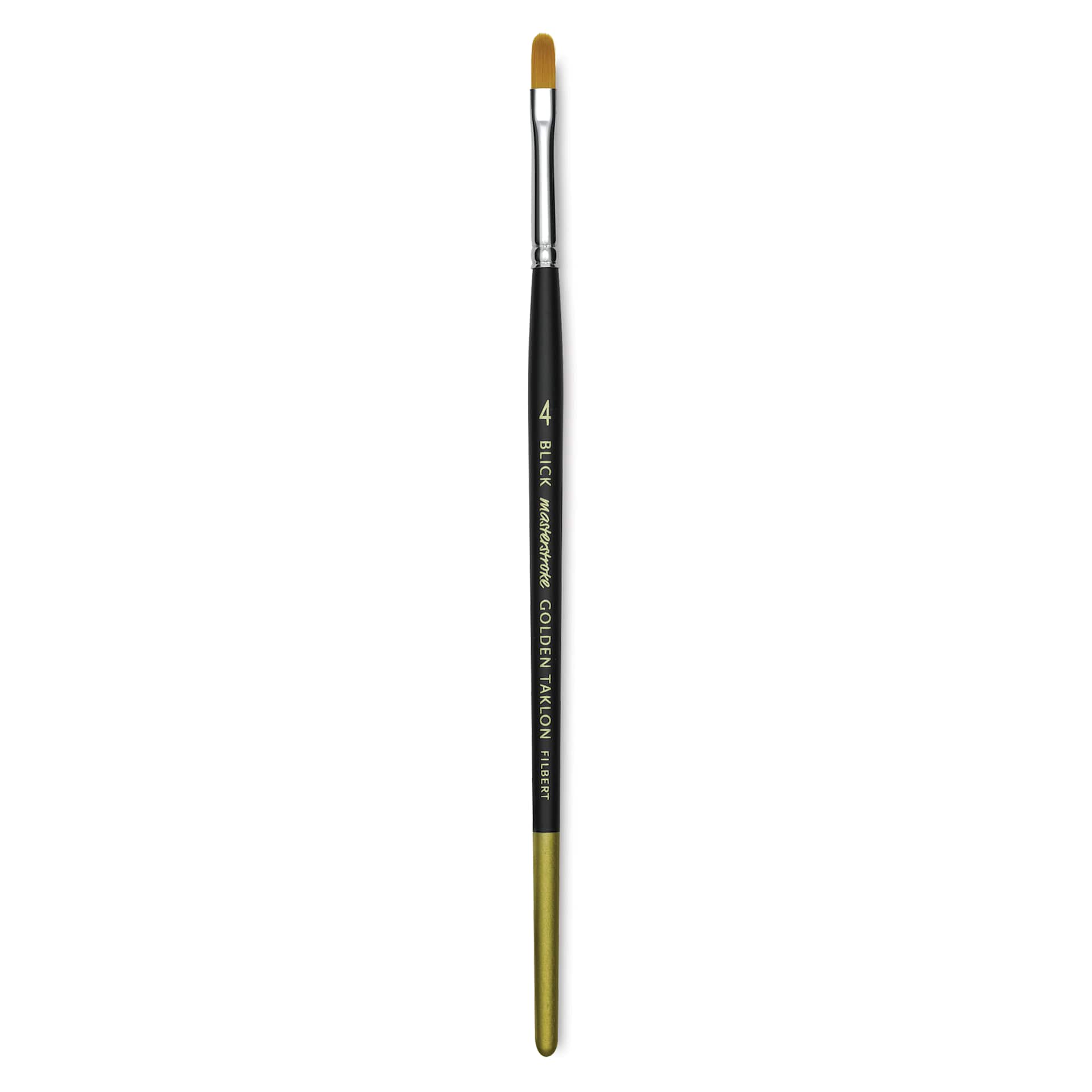Blick Masterstroke Golden Taklon Brush - Filbert, Short Handle, Size 4