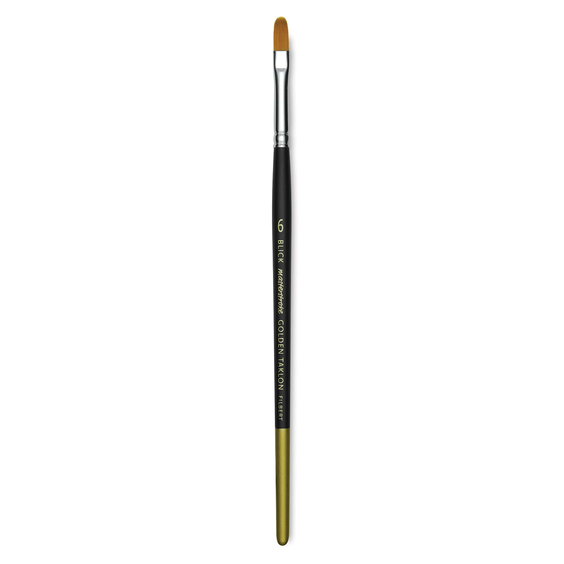Blick Masterstroke Golden Taklon Brush - Filbert, Short Handle, Size 6