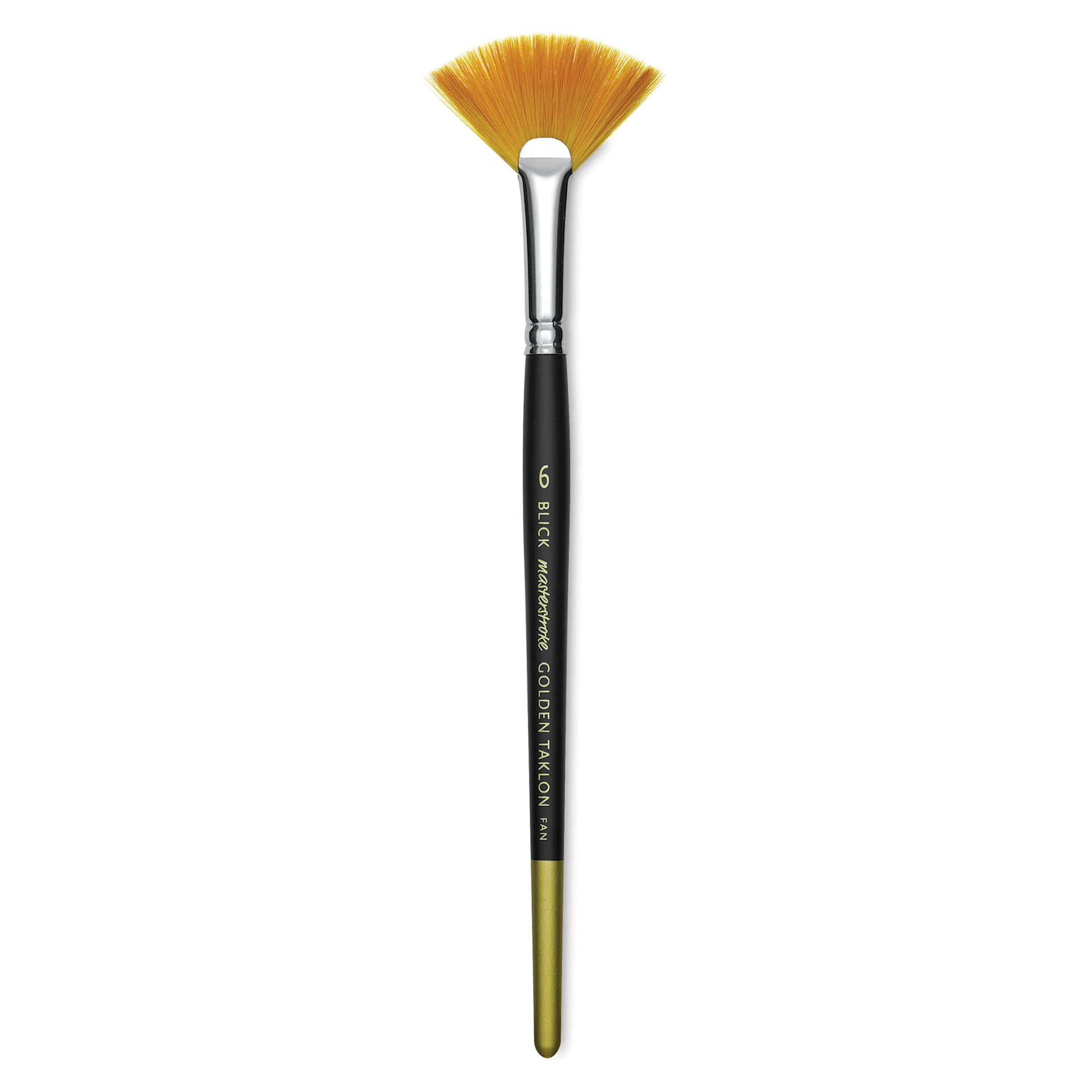 Blick Masterstroke Golden Taklon Brush - Fan, Short Handle, Size 6