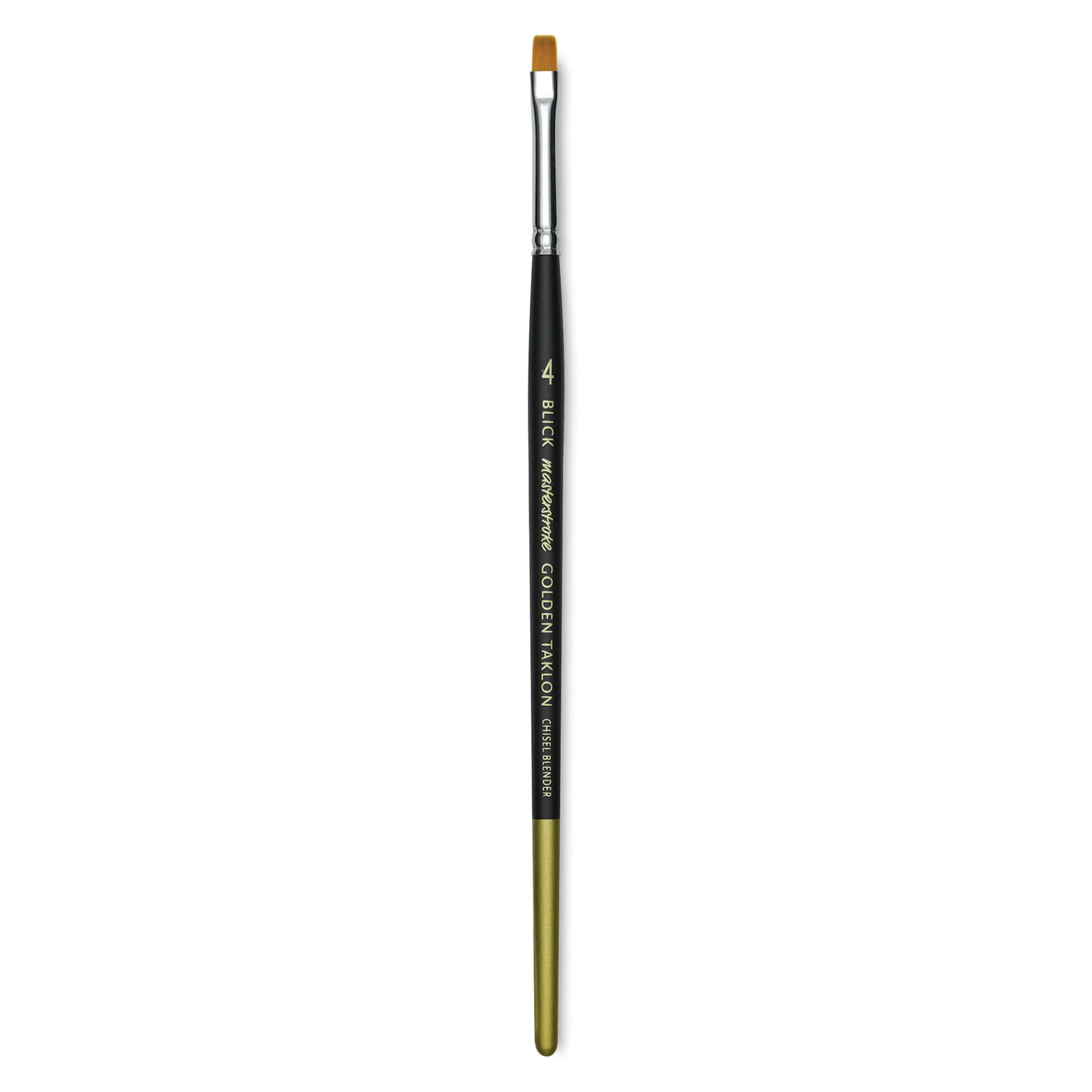 Blick Masterstroke Golden Taklon Brush - Chisel Blender, Short Handle, Size 4