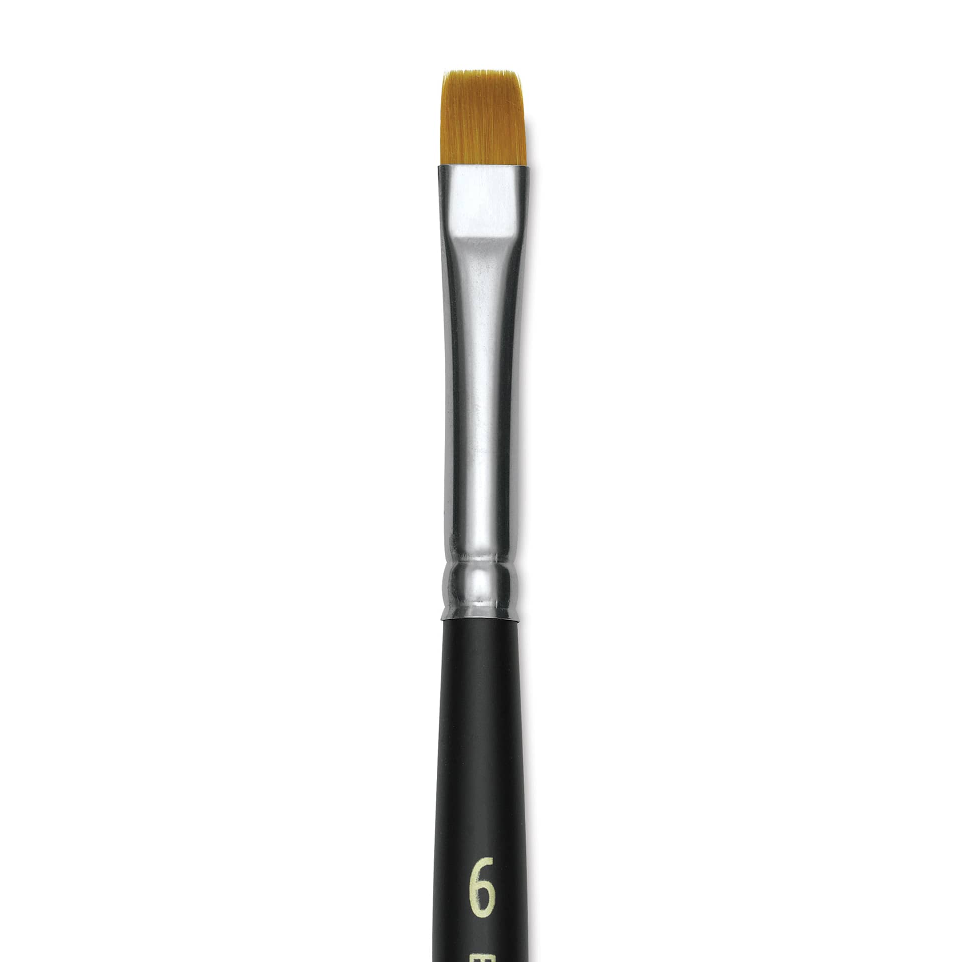 Blick Masterstroke Golden Taklon Brush - Chisel Blender, Short Handle, Size 6 (close-up)
