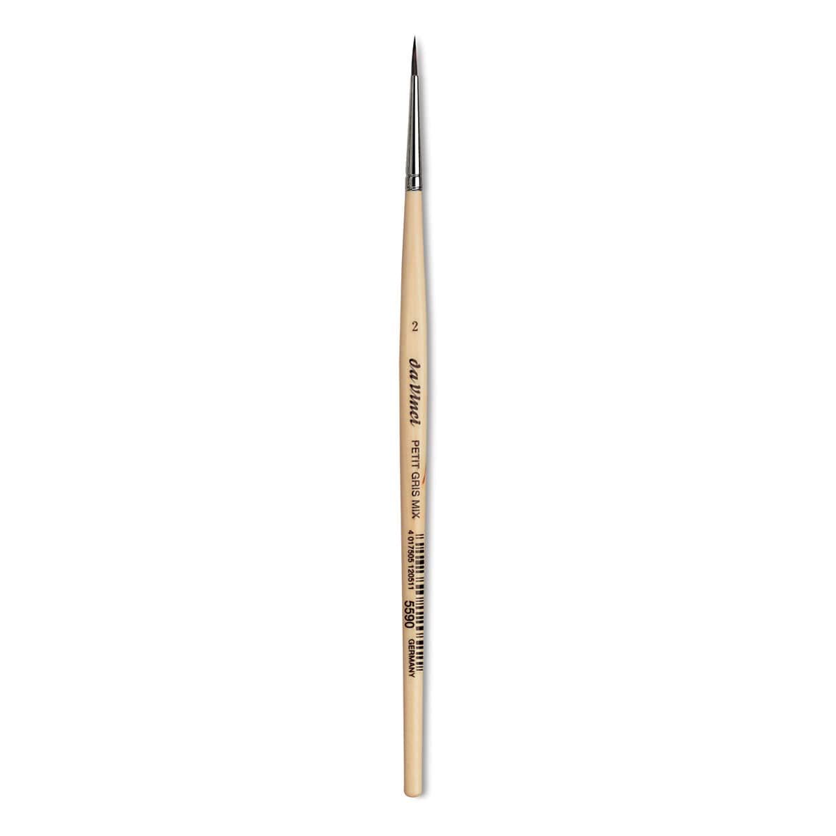 Da Vinci Petit Gris Pur Blue Squirrel Brush - Round, Short Handle, Size 2
