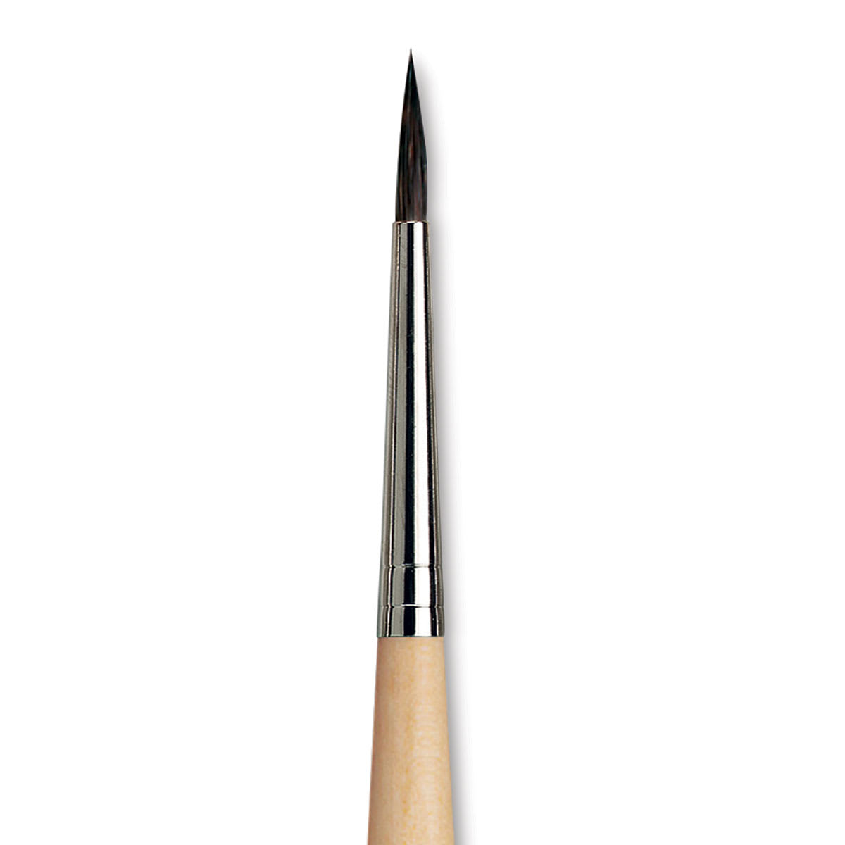 Da Vinci Petit Gris Pur Blue Squirrel Brush - Round, Short Handle, Size 4 close up