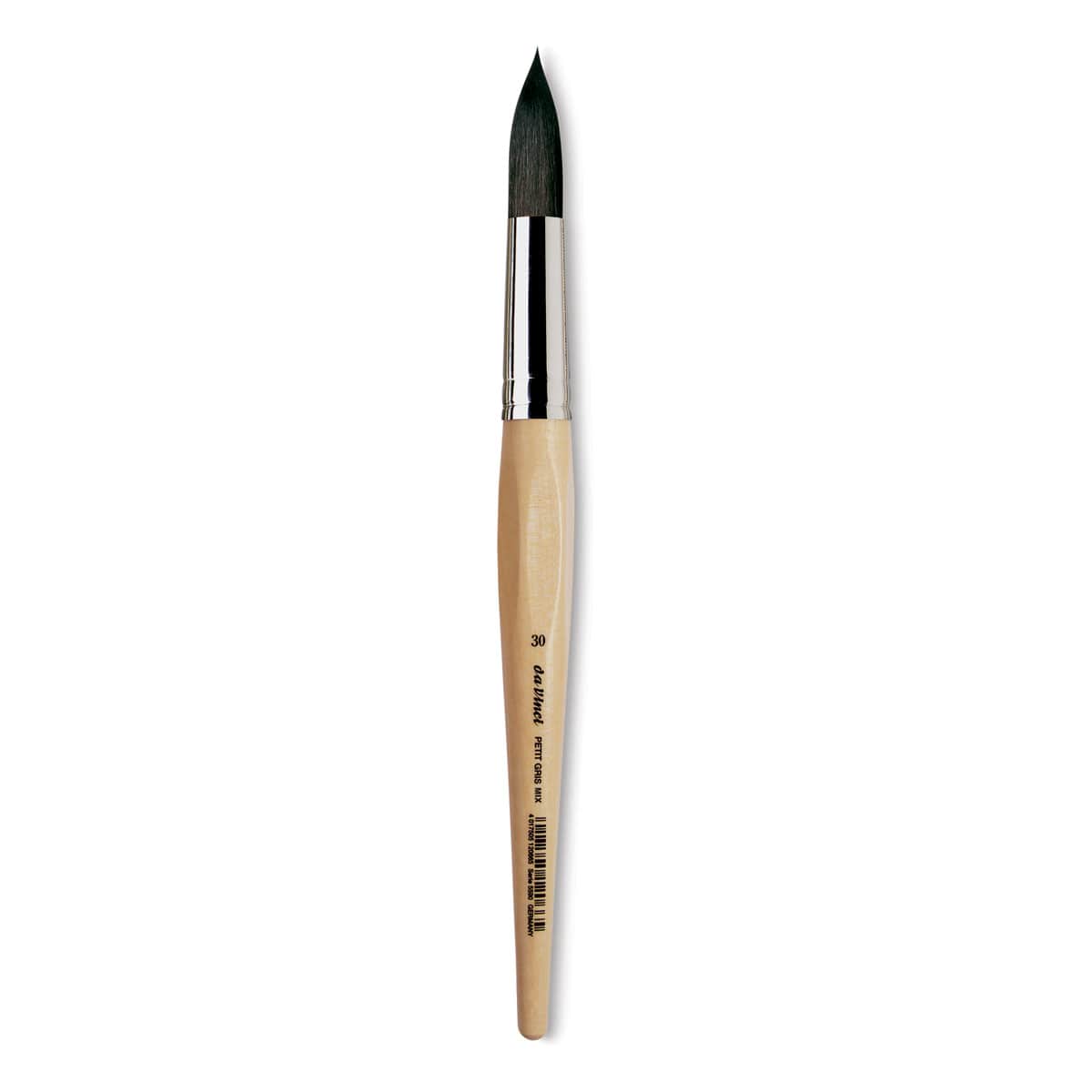 Da Vinci Petit Gris Pur Blue Squirrel Brush - Round, Short Handle, Size 30