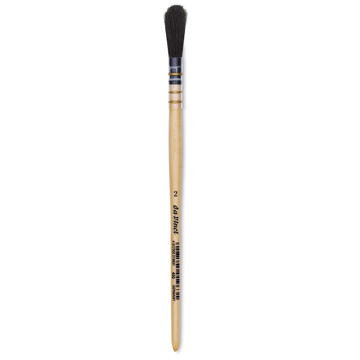 Da Vinci Black Goat Brush - Quill Mop, Short Handle, Size 2
