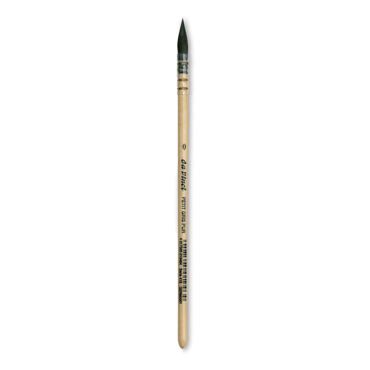 Da Vinci Petit Gris Pur Blue Squirrel Brush - Quill, Short Handle, Size 0