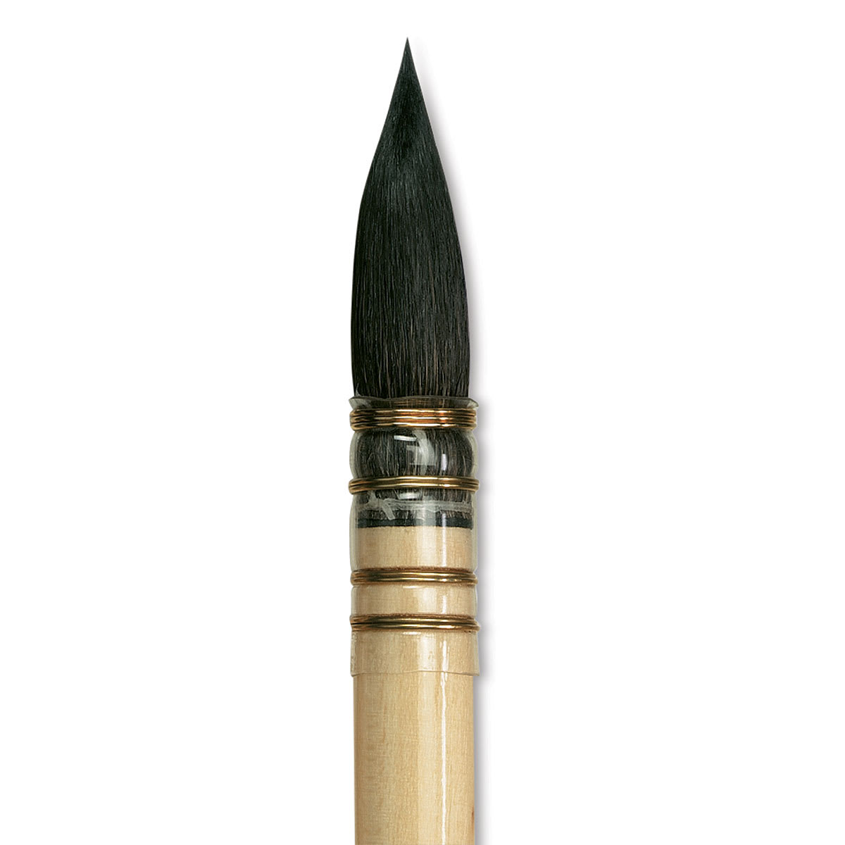 Da Vinci Petit Gris Pur Blue Squirrel Brush - Quill, Short Handle, Size 5 close up