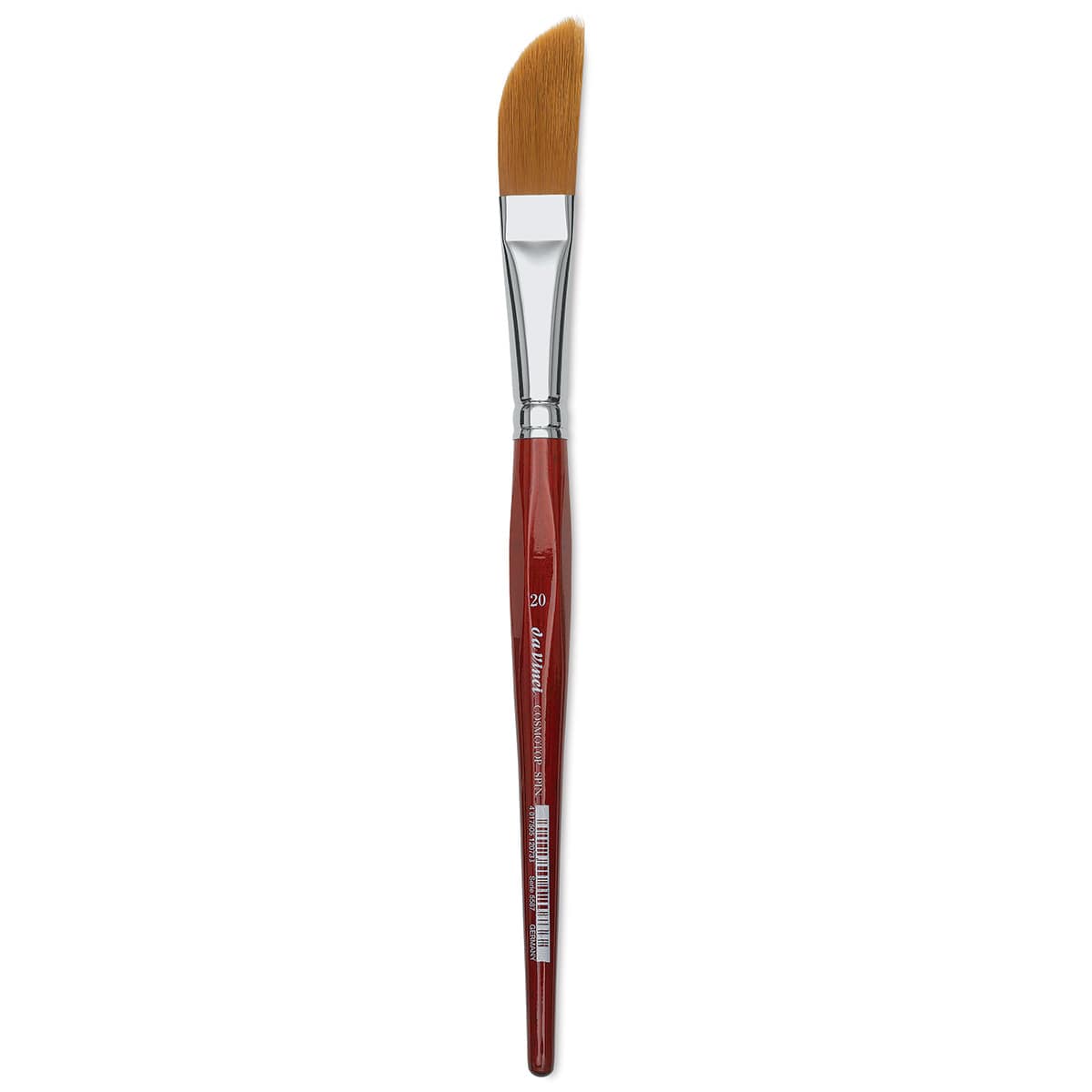 Da Vinci Cosmotop Spin Brush - Slanted Liner, Short Handle, Size 20