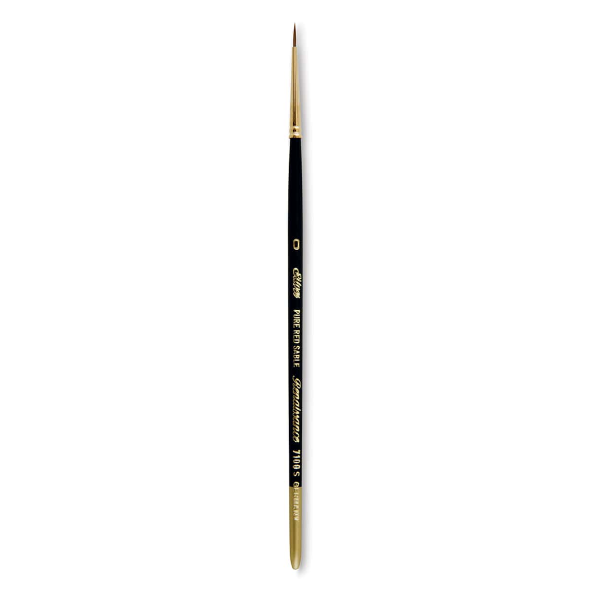 Silver Brush Renaissance Red Sable Brush - Round, Short Handle, Size 0
