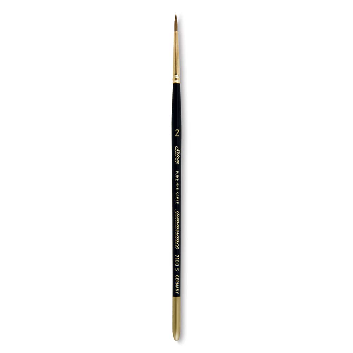 Silver Brush Renaissance Red Sable Brush - Round, Short Handle, Size 2