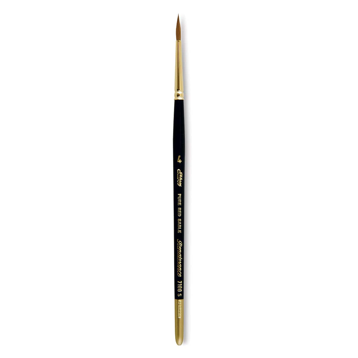 Silver Brush Renaissance Red Sable Brush - Round, Short Handle, Size 4