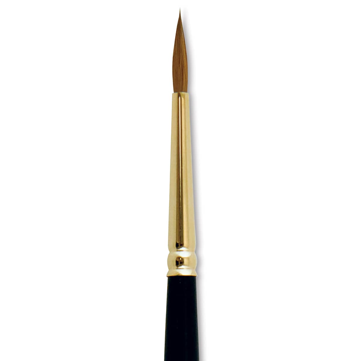 Silver Brush Renaissance Red Sable Brush - Round, Short Handle, Size 4 close up