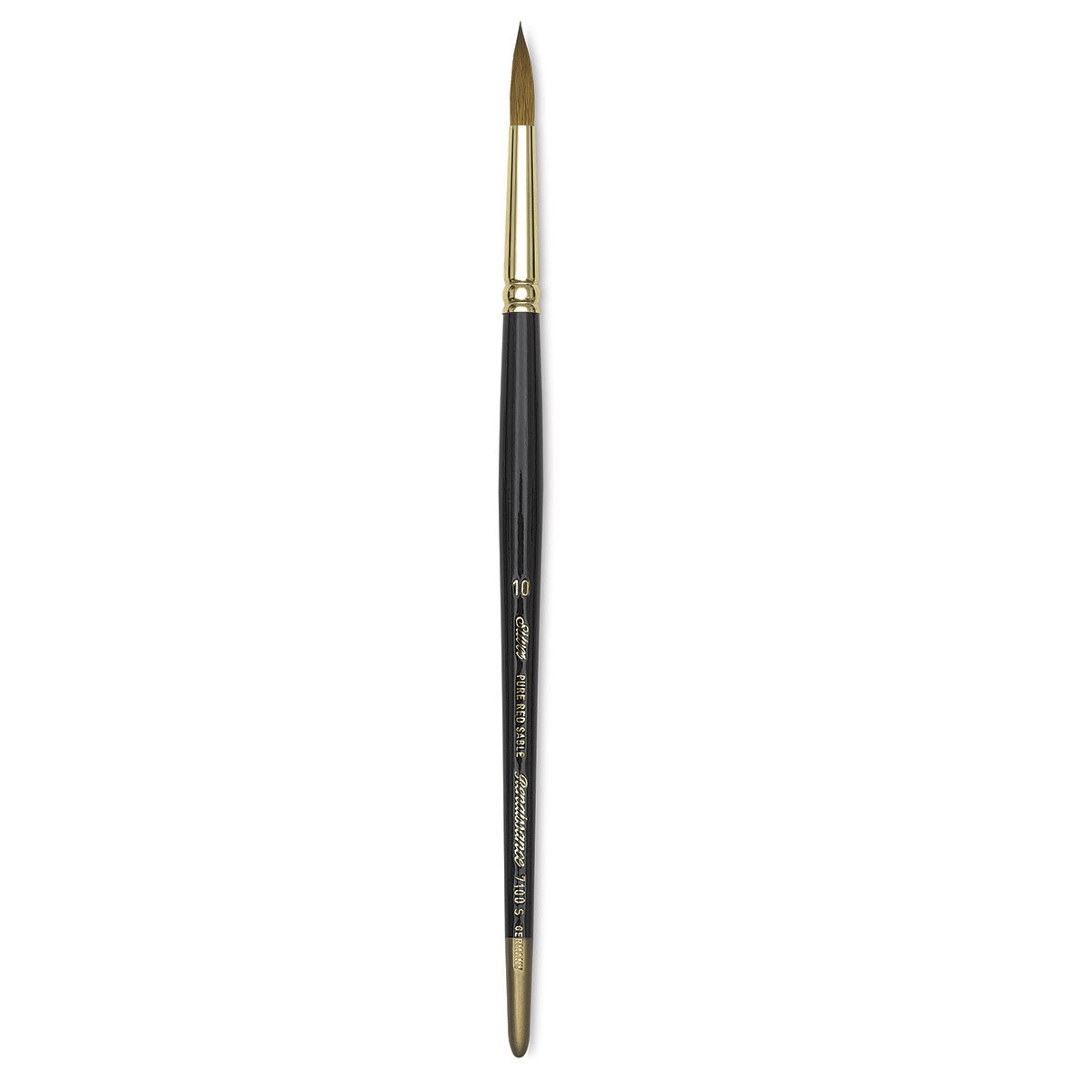 Silver Brush Renaissance Red Sable Brush - Round, Short Handle, Size 10