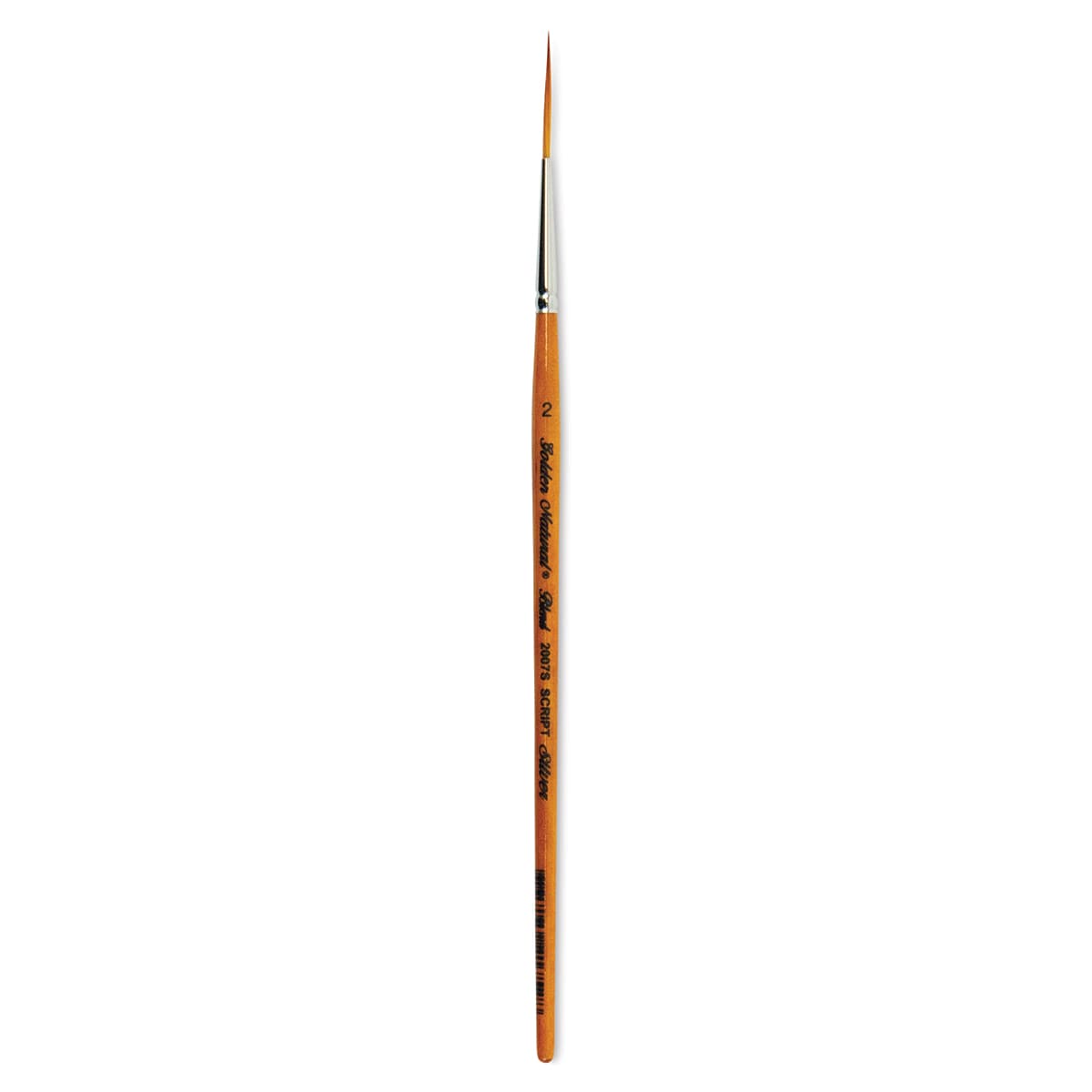 Silver Brush Golden Natural Brush - Script Liner, Short Handle, Size 2
