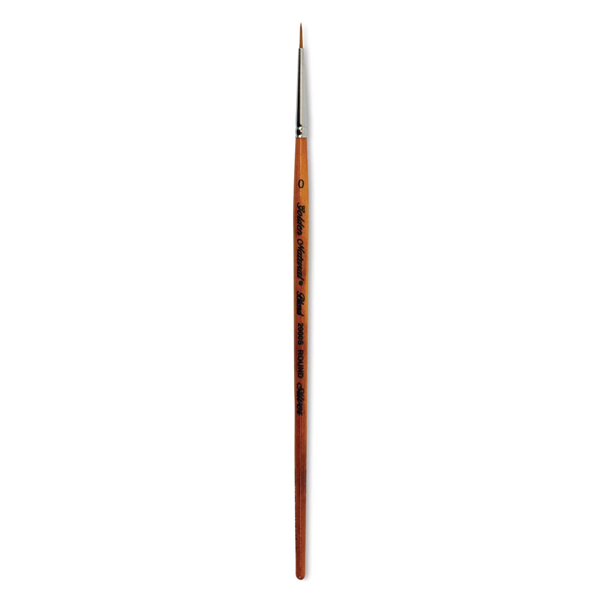 Silver Brush Golden Natural Brush - Round, Short Handle, Size 0