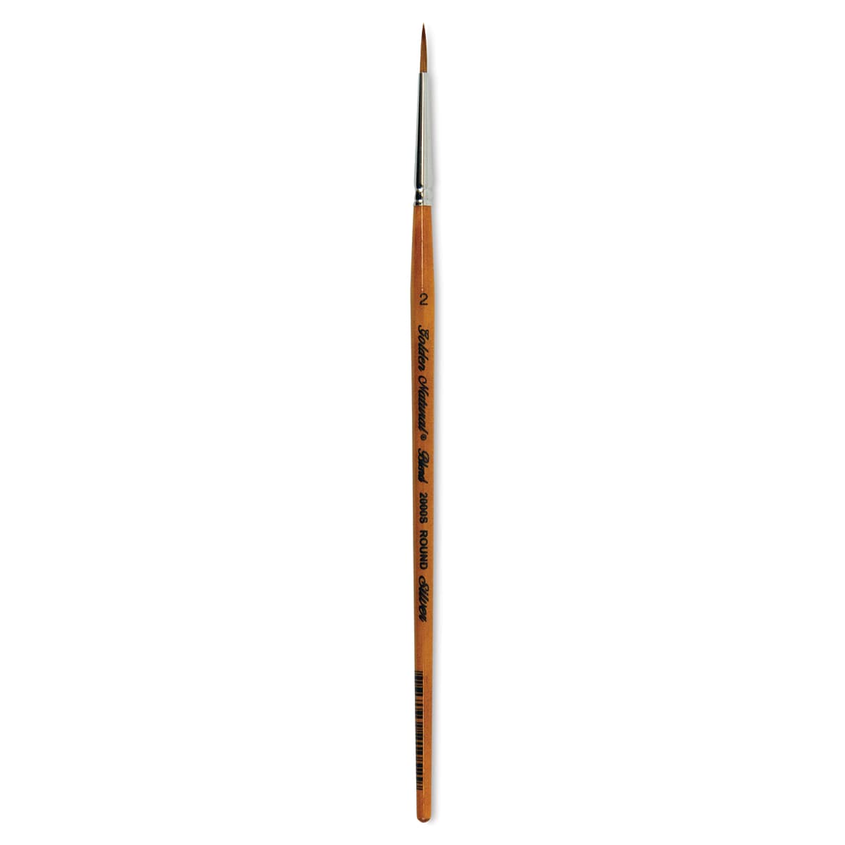 Silver Brush Golden Natural Brush - Round, Short Handle, Size 2