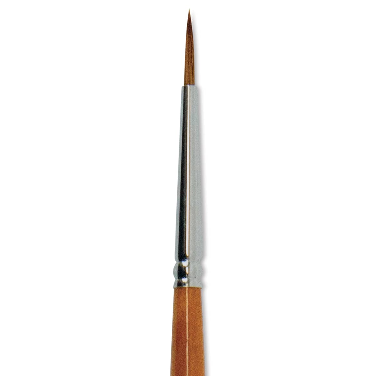 Silver Brush Golden Natural Brush - Round, Short Handle, Size 2 close up