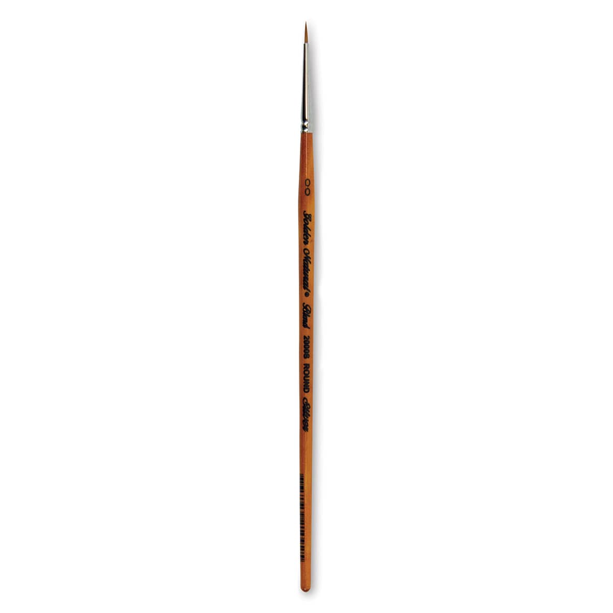 Silver Brush Golden Natural Brush - Round, Short Handle, 2/0
