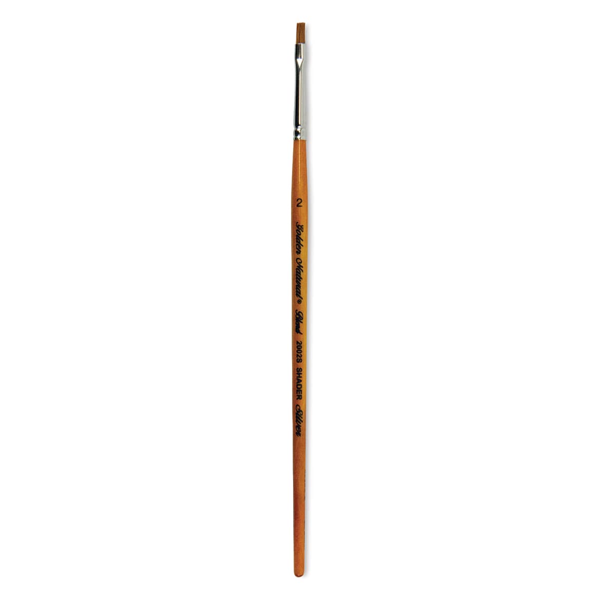 Silver Brush Golden Natural Brush - Shader, Short Handle, Size 2