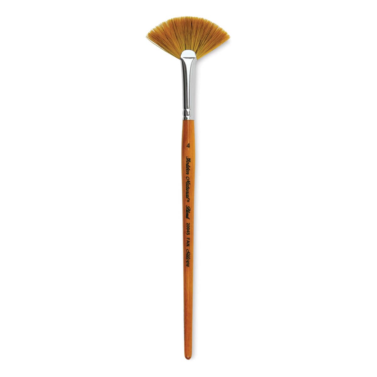 Silver Brush Golden Natural Brush - Fan, Size 4