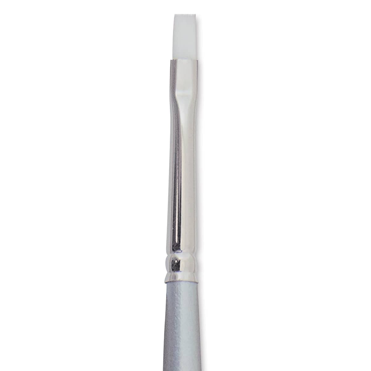 Silver Brush Silverwhite Synthetic Brush - Bright, Short Handle, Size 2 close up