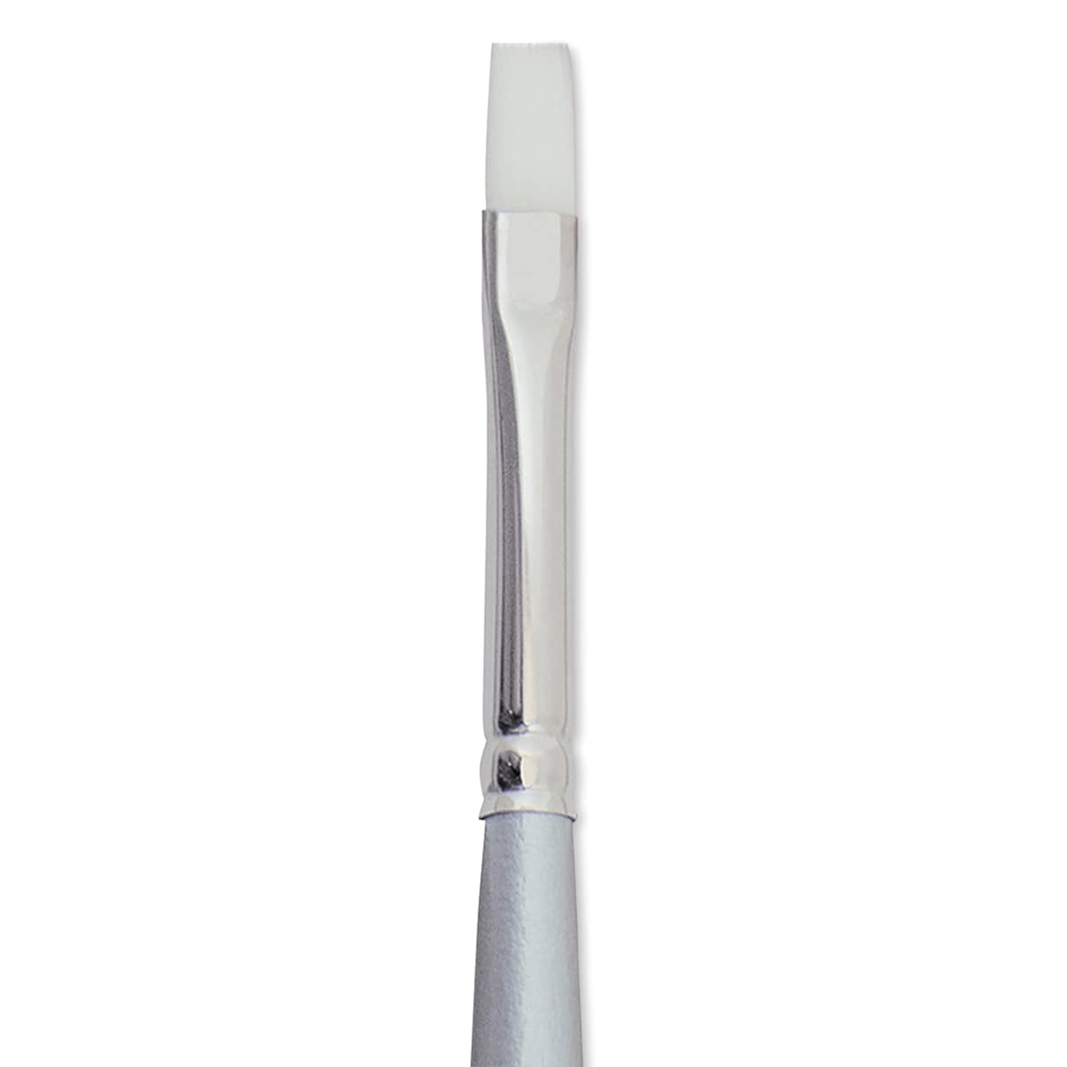Silver Brush Silverwhite Synthetic Brush - Bright, Short Handle, Size 4 close up