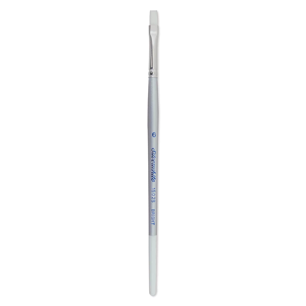 Silver Brush Silverwhite Synthetic Brush - Bright, Short Handle, Size 6