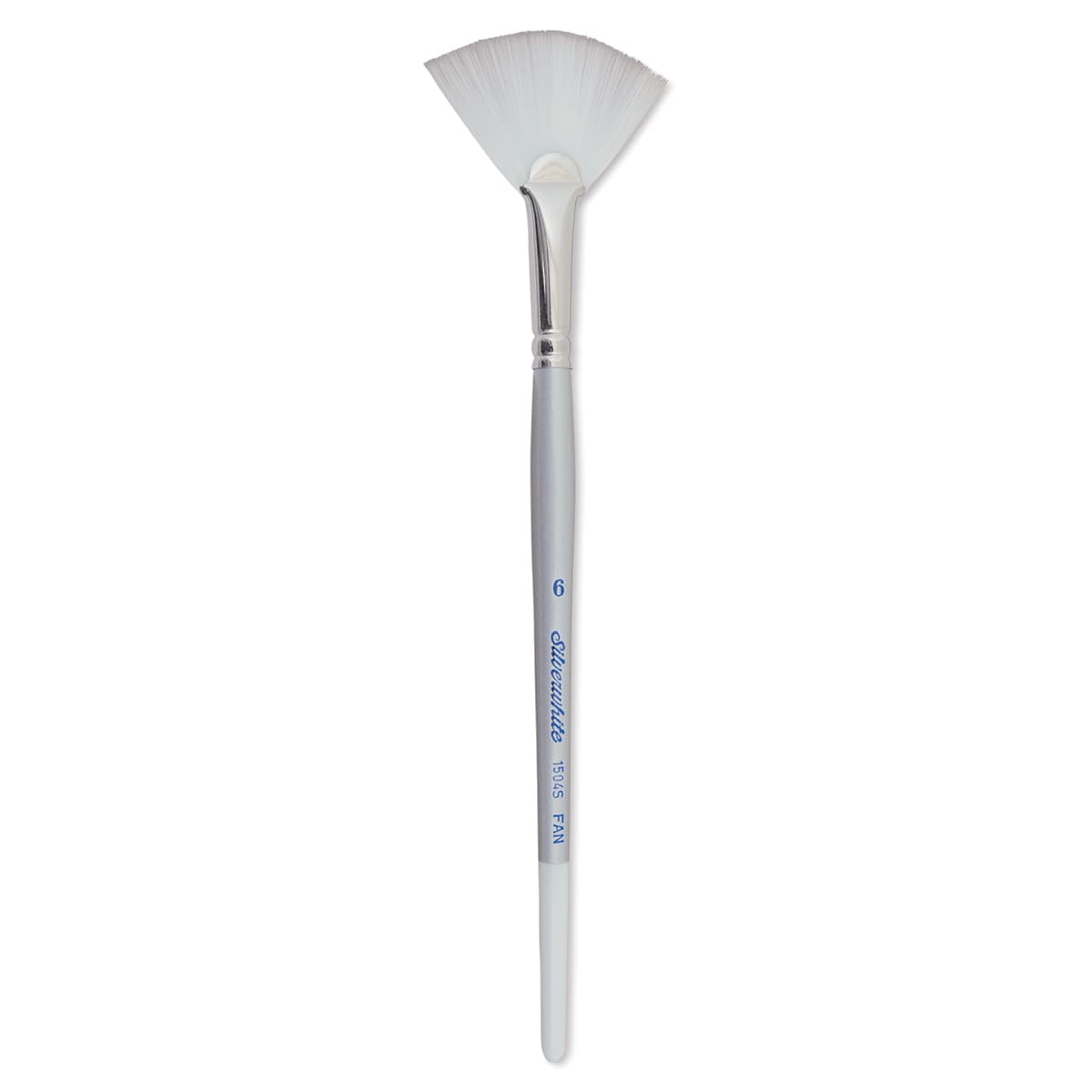 Silver Brush Silverwhite Synthetic Brush - Fan, Short Handle, Size 6