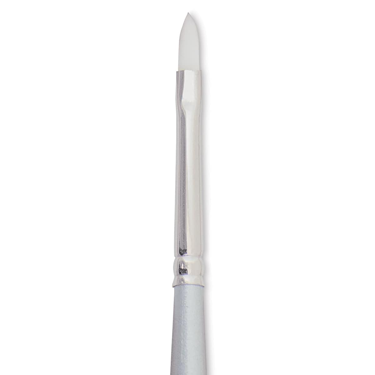 Silver Brush Silverwhite Synthetic Brush - Filbert, Short Handle, Size 2 close up