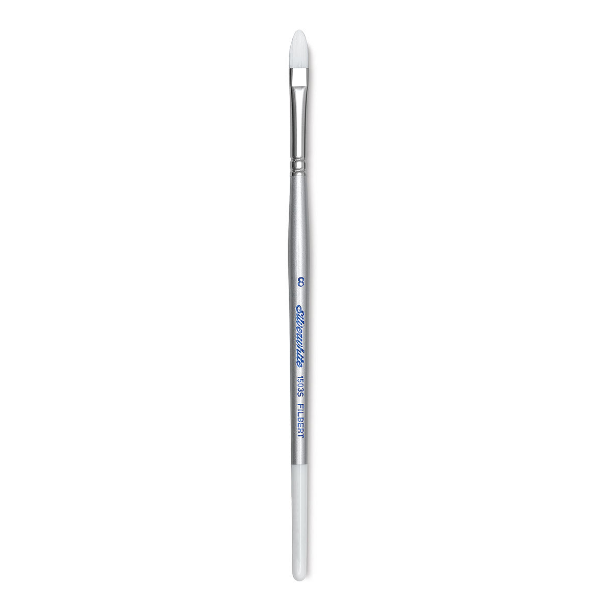 Silver Brush Silverwhite Synthetic Brush - Filbert, Short Handle, Size 8